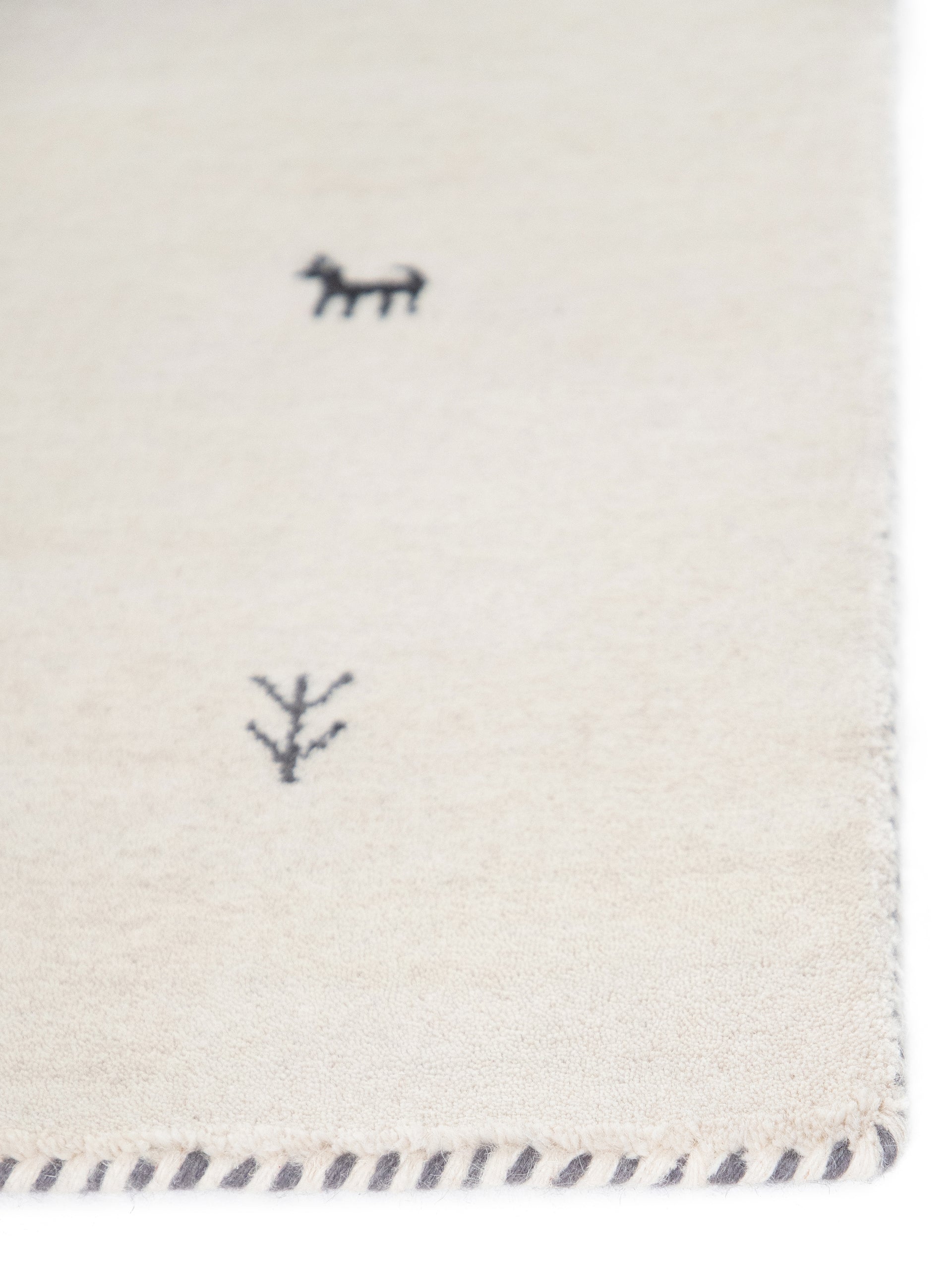 Wollteppich Gabbeh Uni Läufer