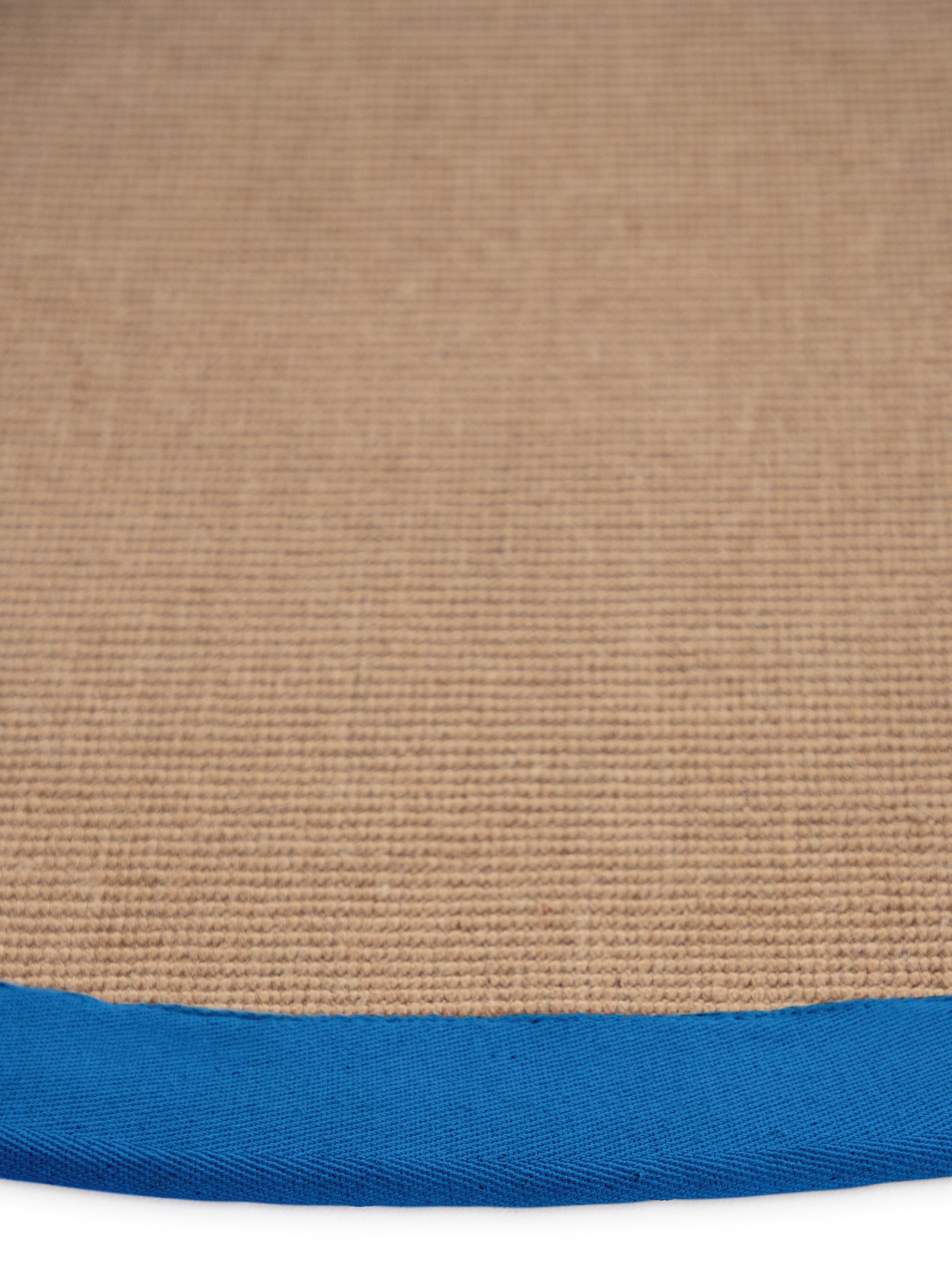 Sisalteppich Rund Blau aus Sisal/Jute