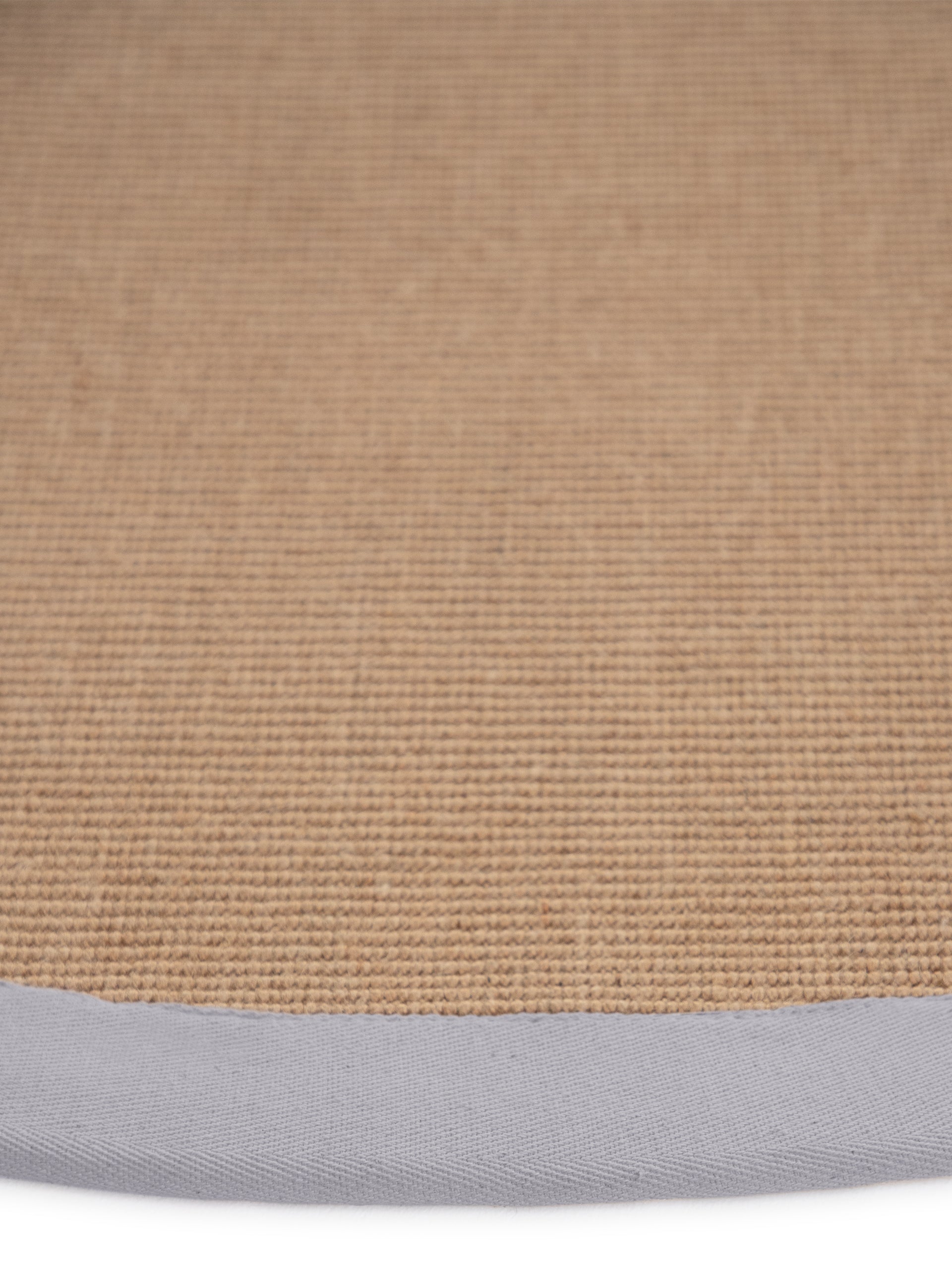 Sisalteppich Rund Hellgrau aus Sisal/Jute