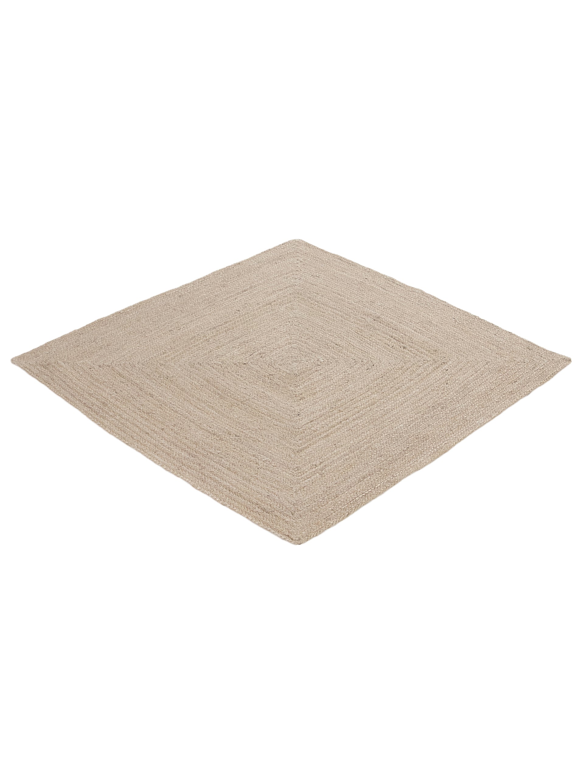 Juteteppich Nele Quadratisch Taupe in taupe aus sisal/jute