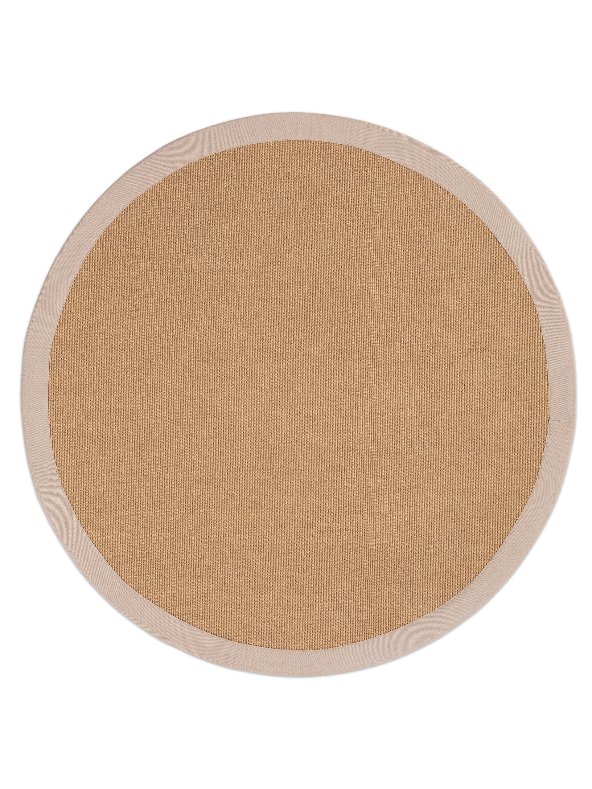 Sisalteppich Rund Beige aus Sisal/Jute
