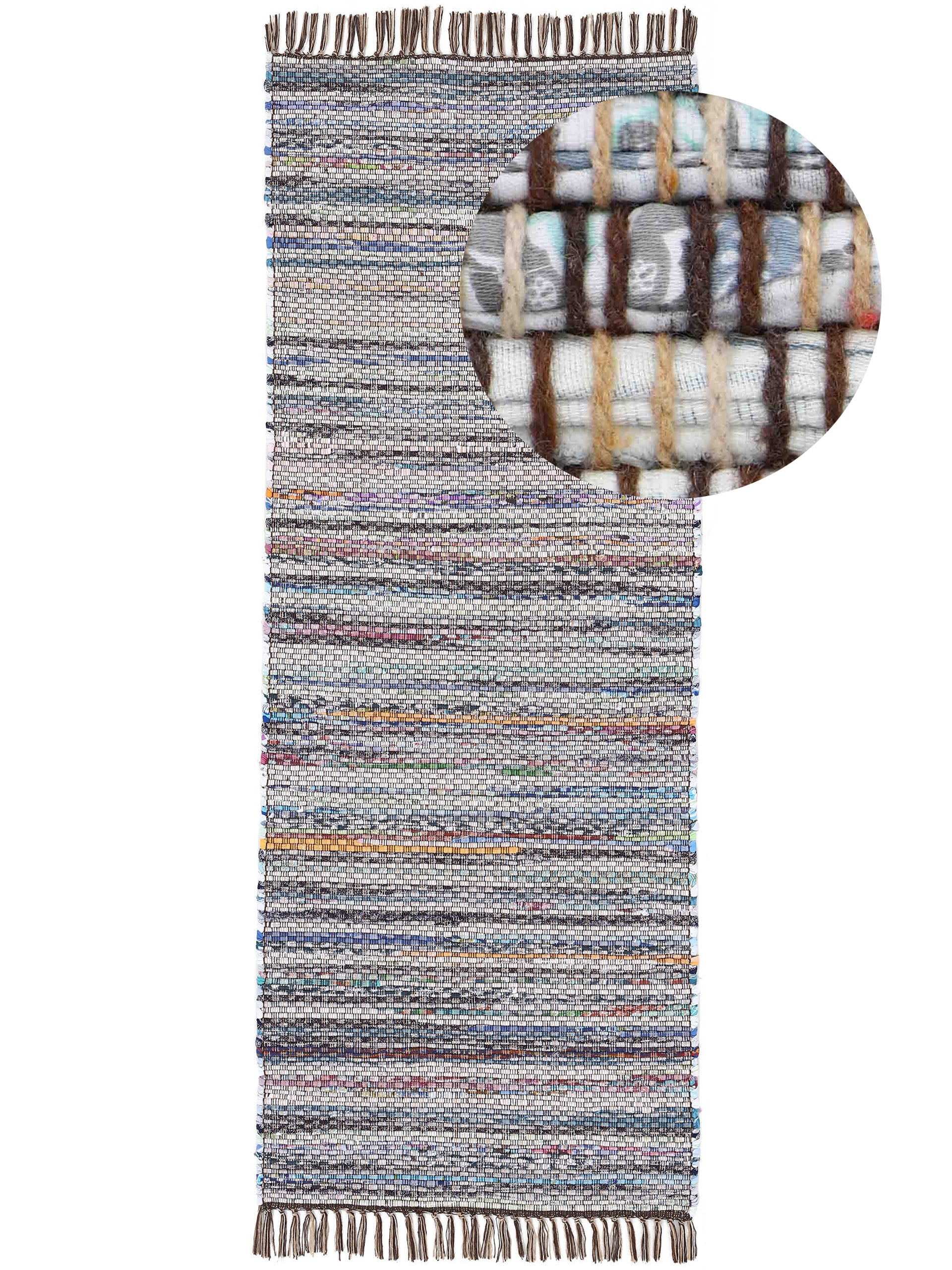 Kelim Chindi Läufer Braun in braun