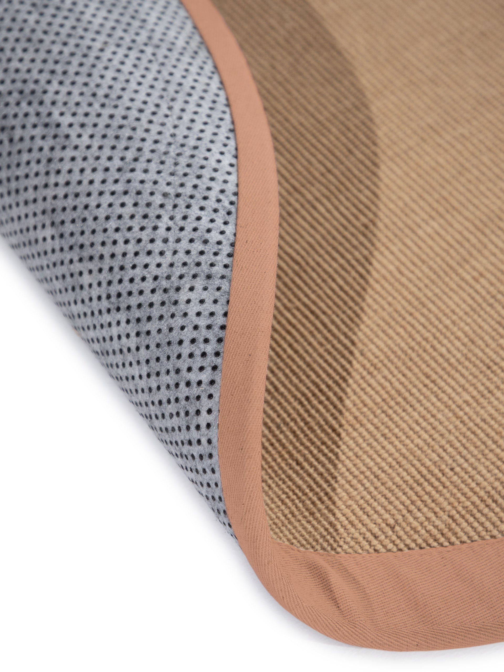 Sisalteppich Rund Pfirsich aus Sisal/Jute