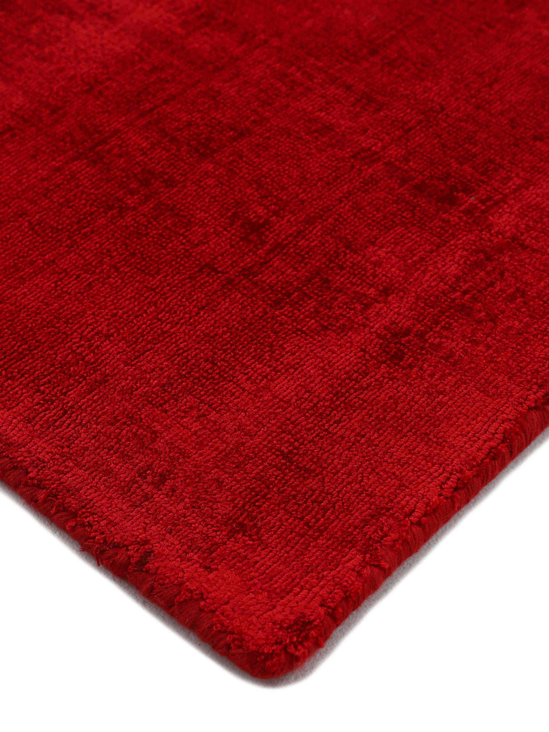 Viskoseteppich Ava Rot in rot aus viskose