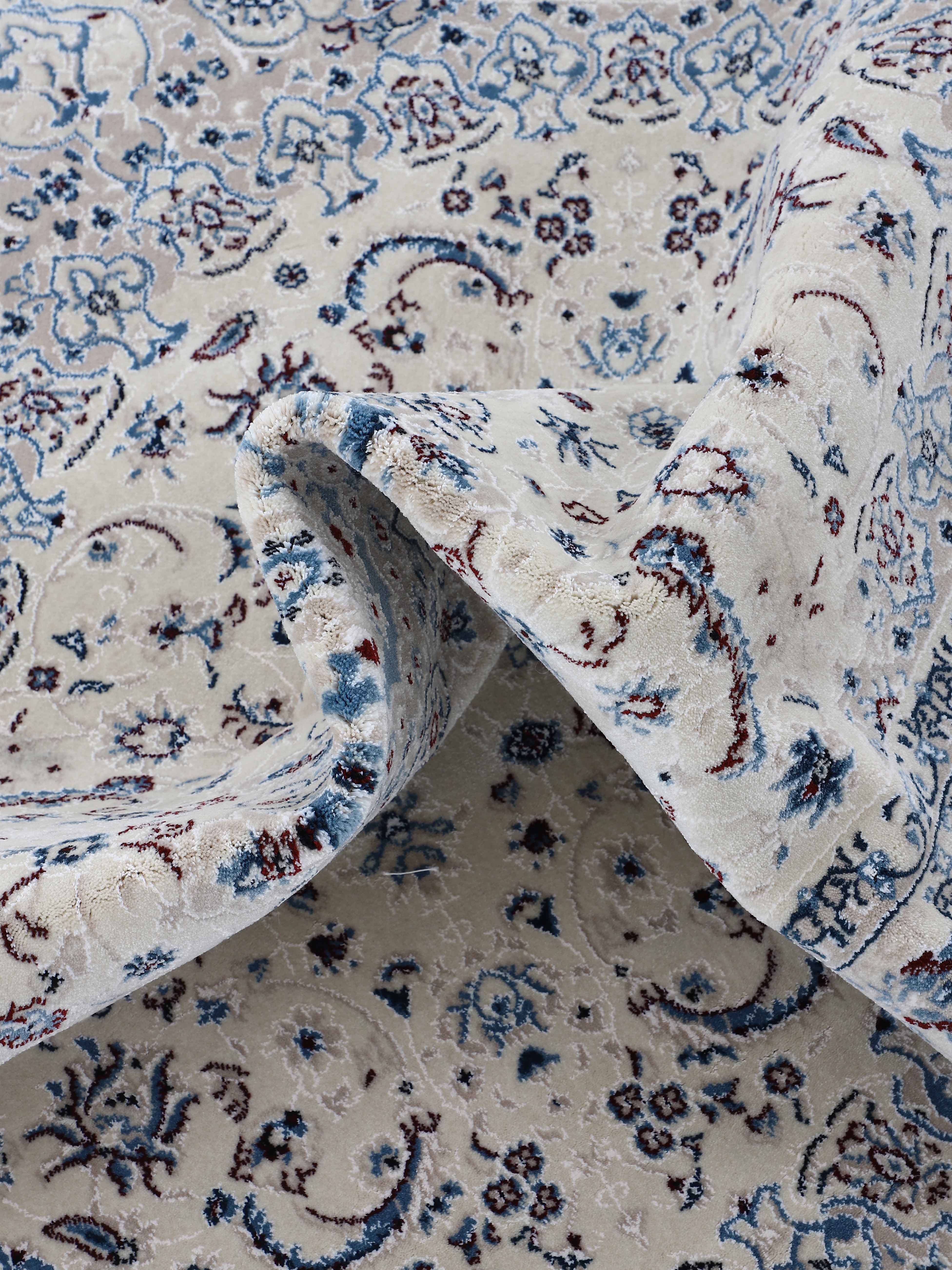 Teppich Nain Diane Creme in creme aus kunstfaser