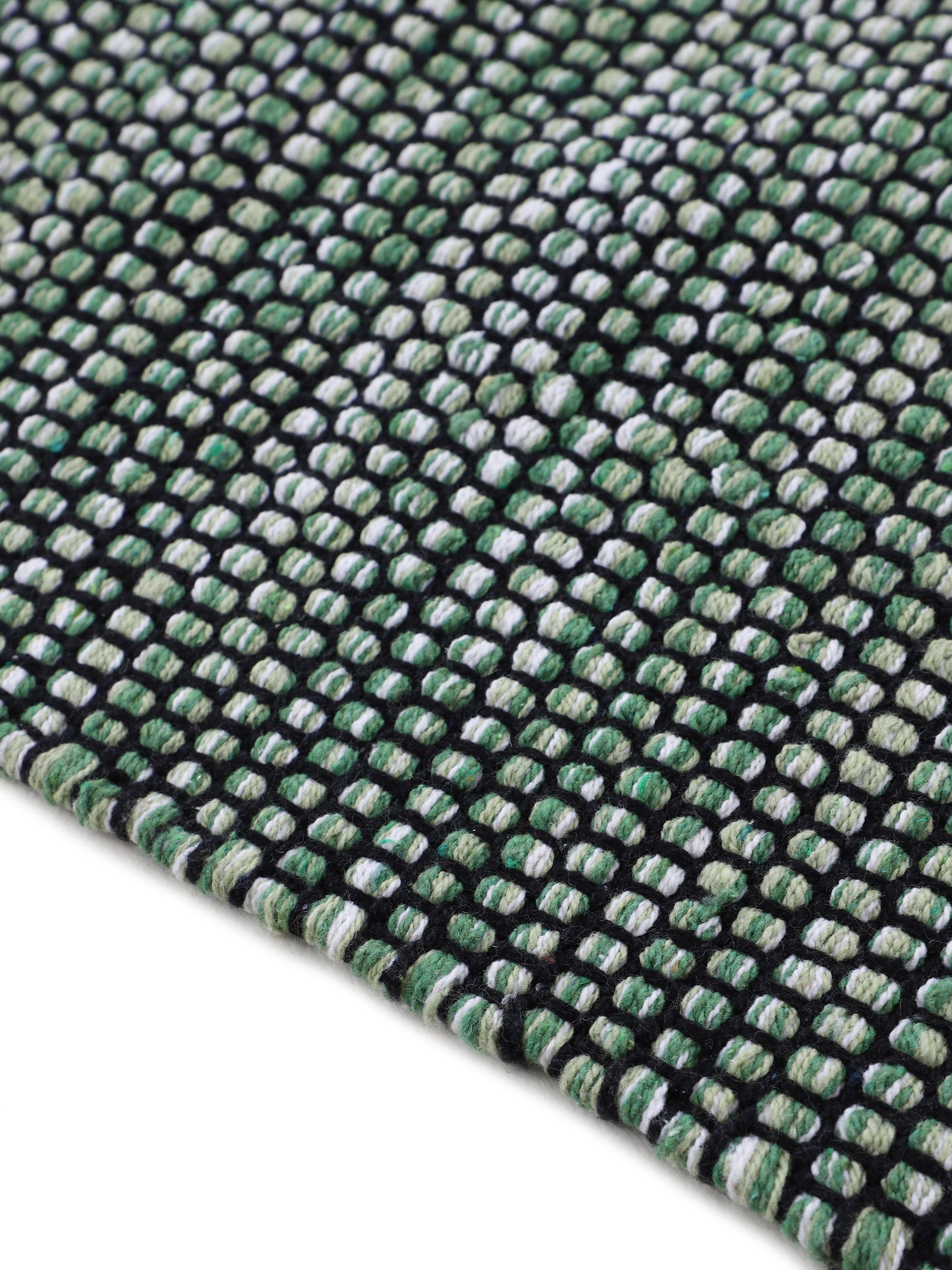 Flachgewebeteppich Kelim Mia Grün in grün aus baumwolle