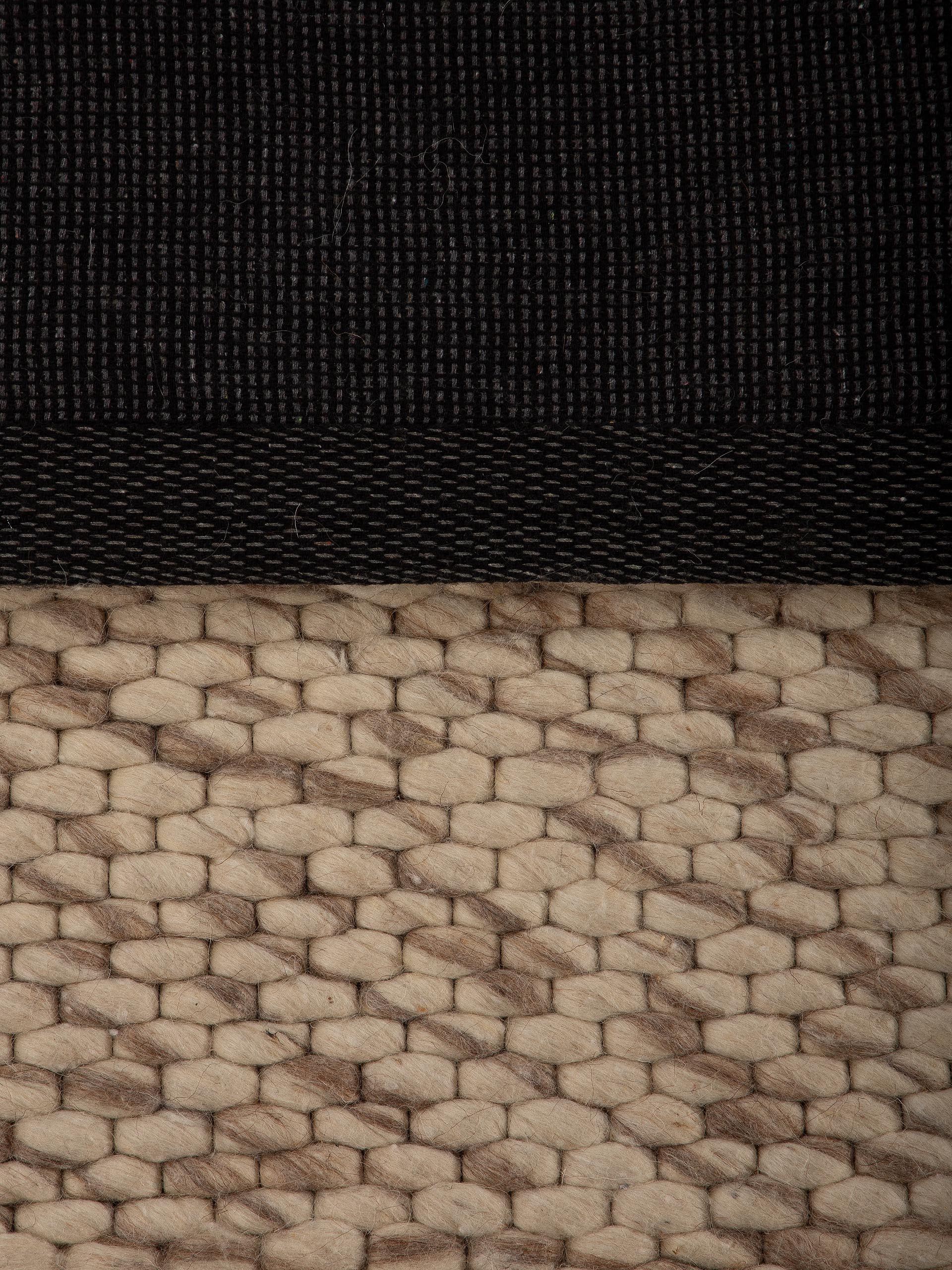 Wollteppich Sina Hellbraun meliert in hellbraun-meliert aus wolle