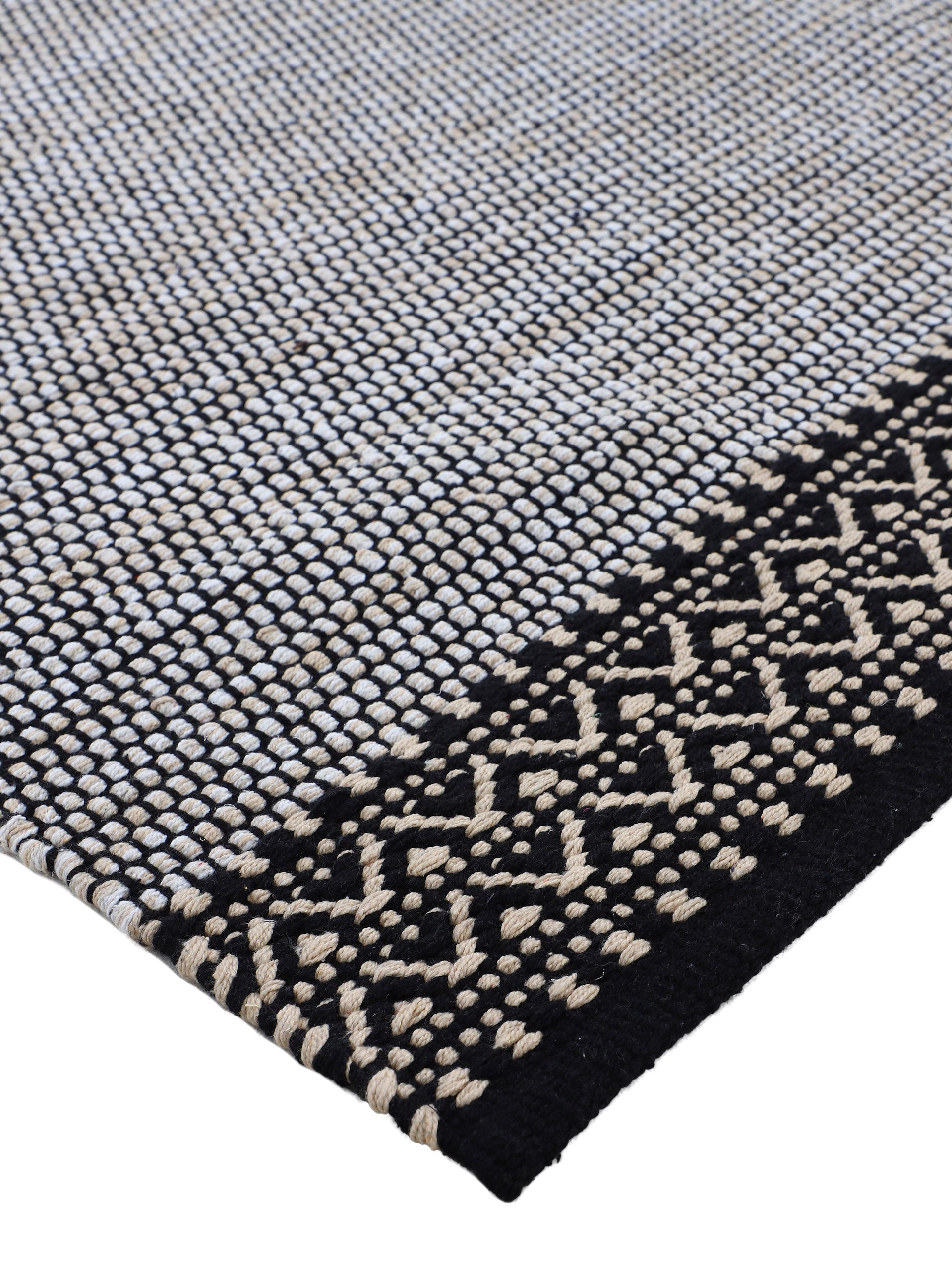 Flachgewebeteppich Kelim Mia Beige in beige aus baumwolle