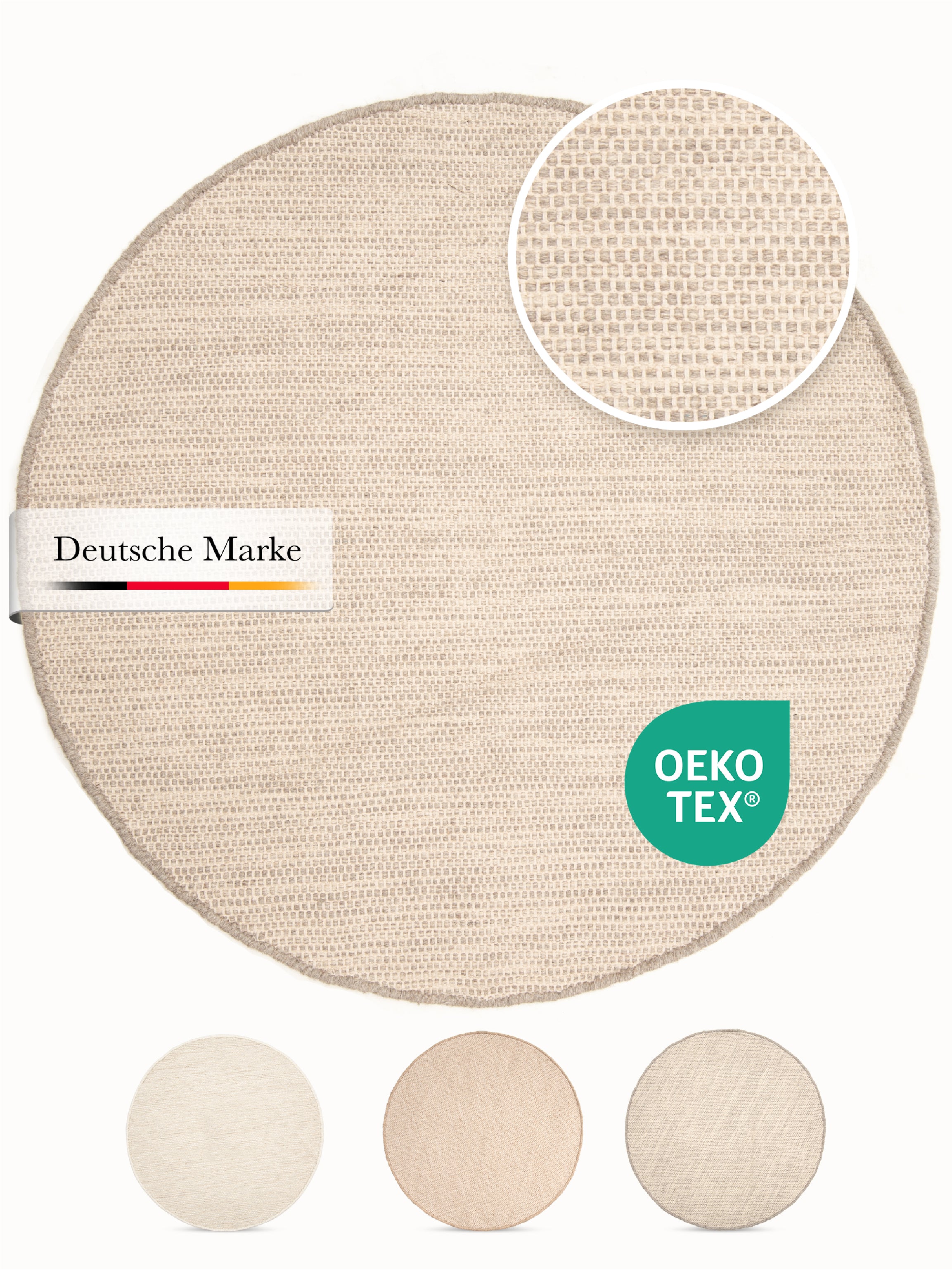 Wollteppich Lui Rund