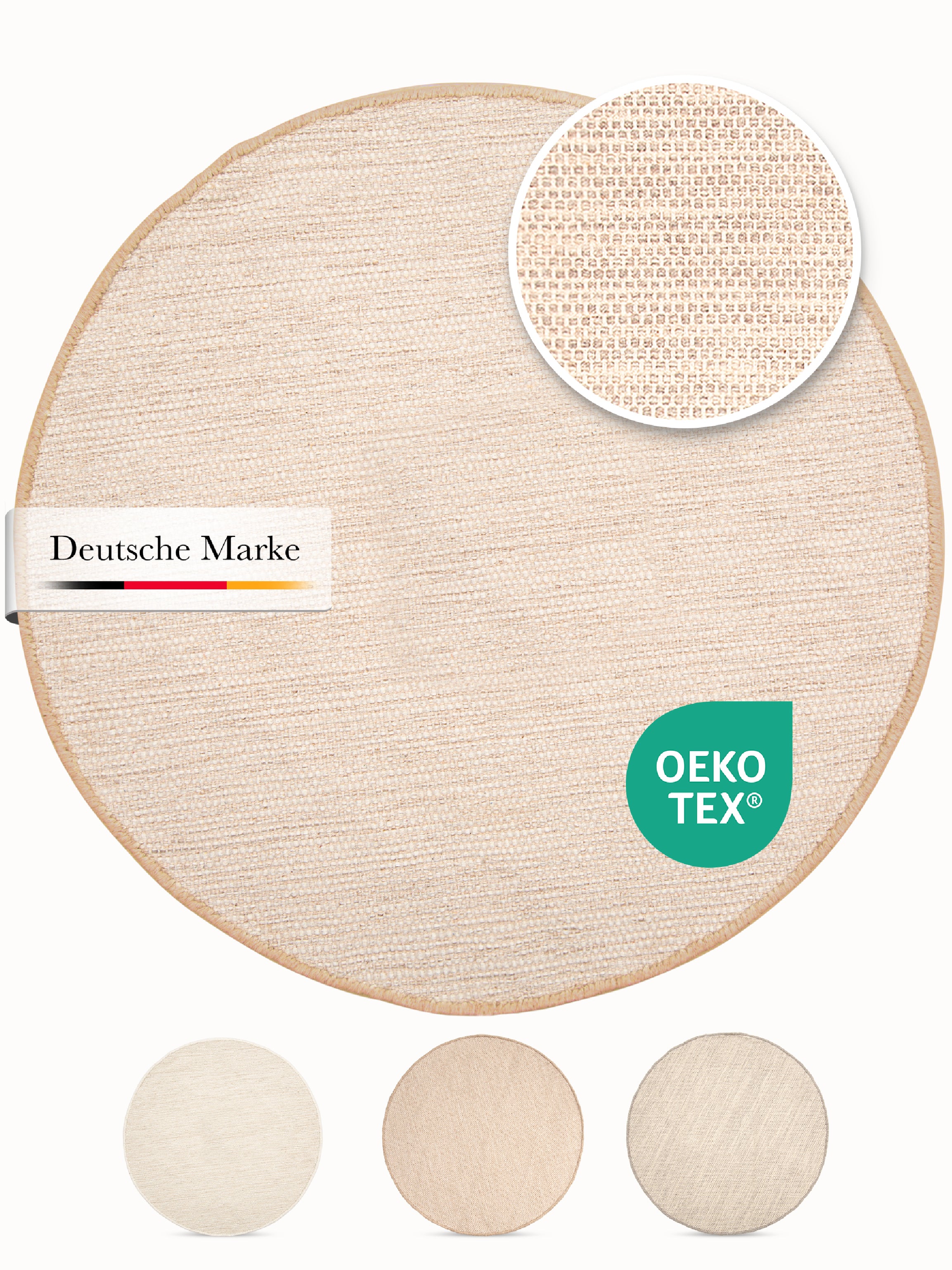 Wollteppich Lui Rund