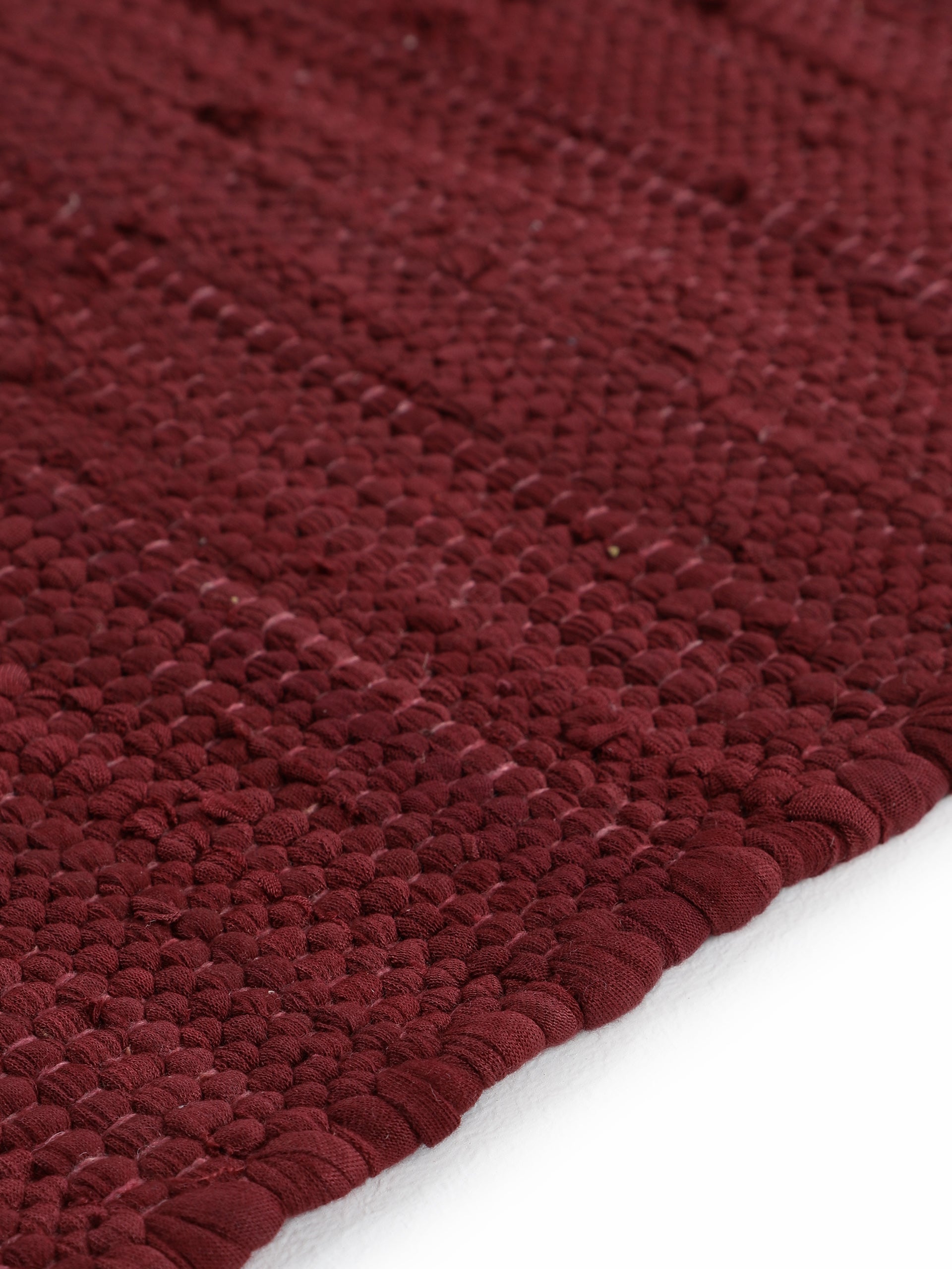 Kelim Chindi Uni Violett in violett aus baumwolle