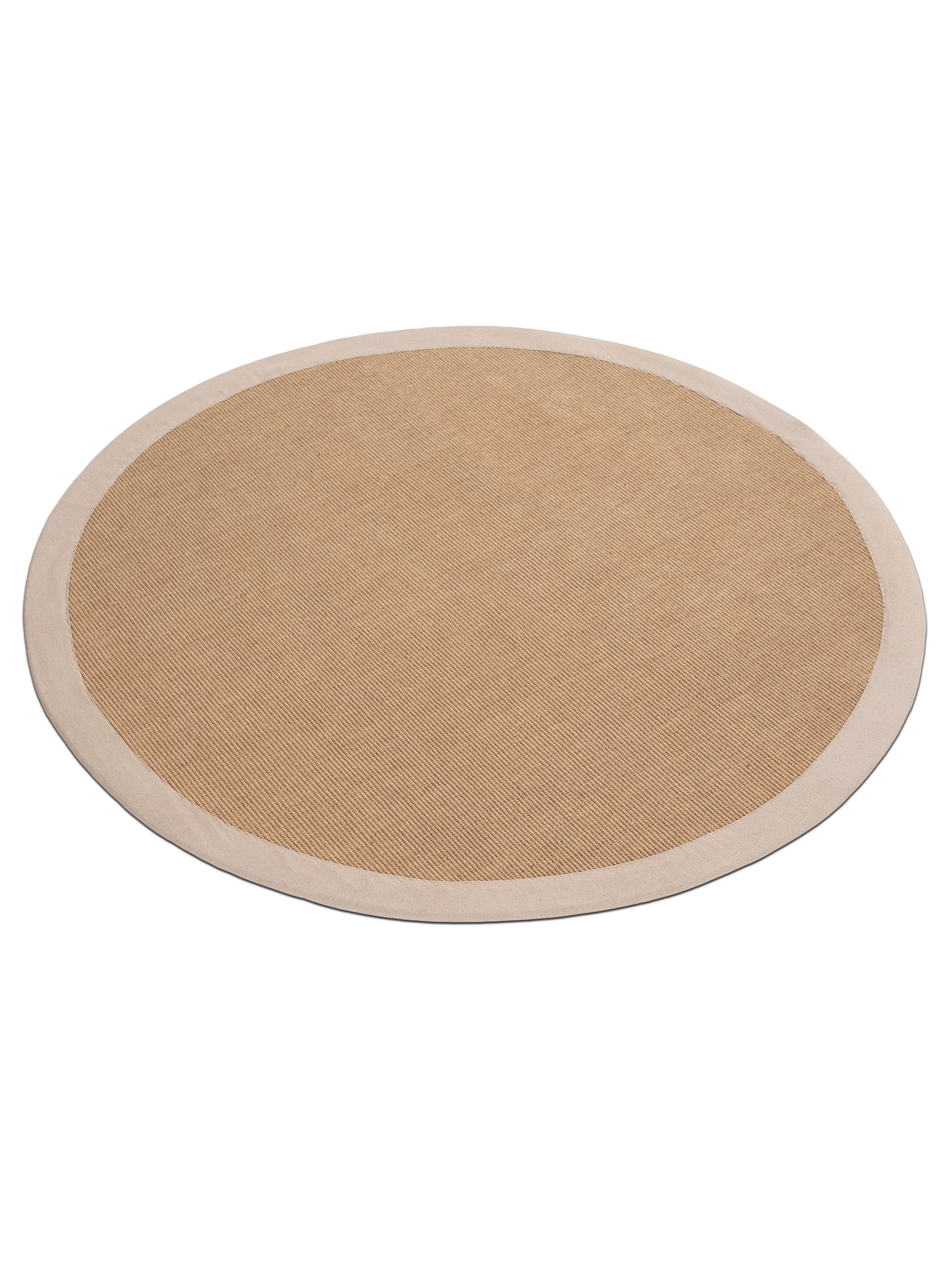 Sisalteppich Rund Beige aus Sisal/Jute
