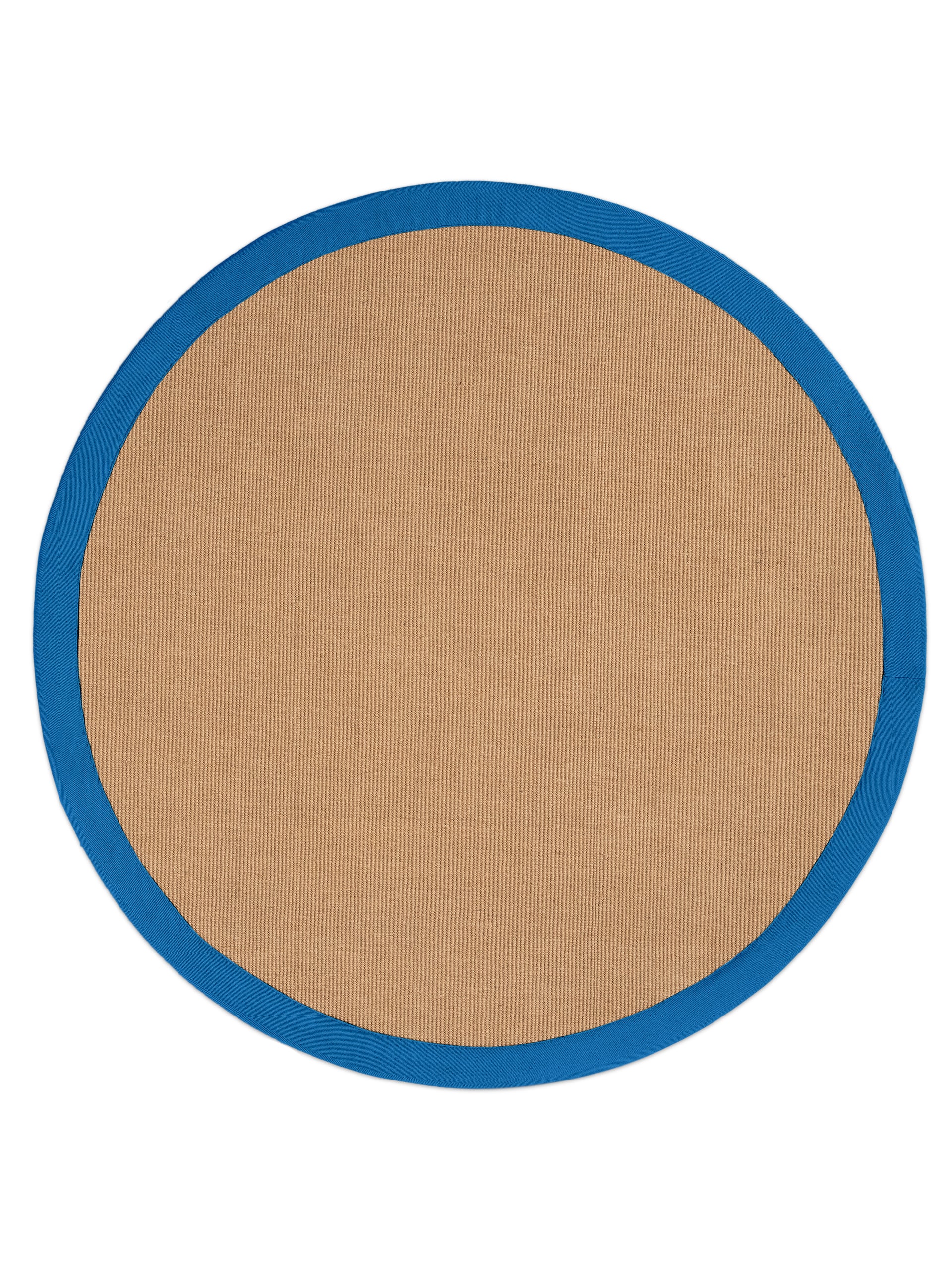 Sisalteppich Rund Blau aus Sisal/Jute