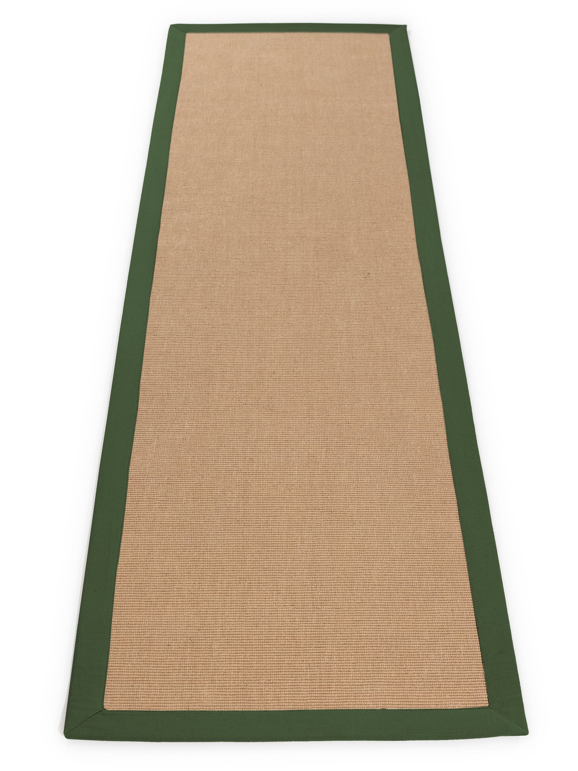 Sisalteppich Läufer Grün in grün aus sisal/jute