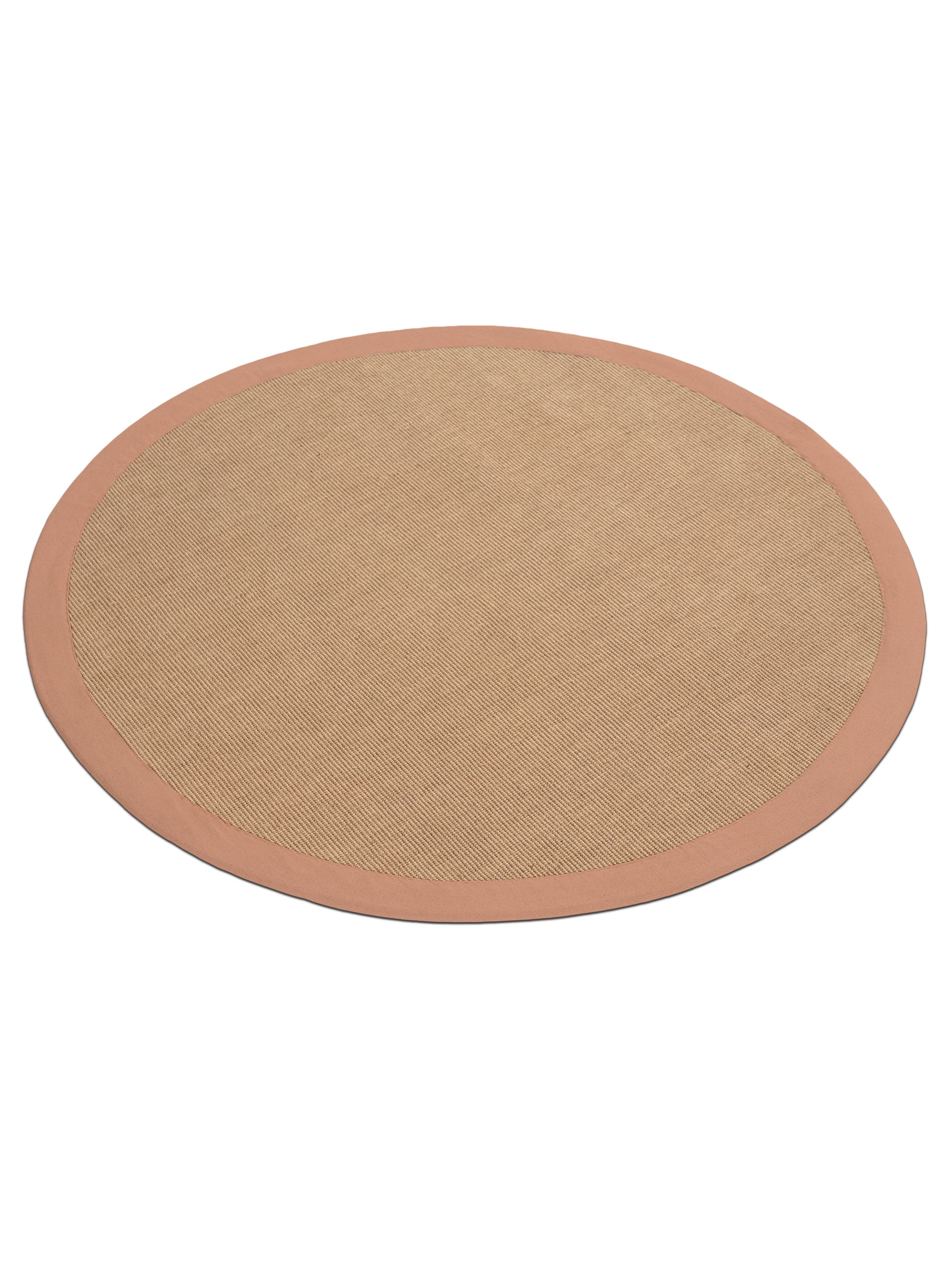 Sisalteppich Rund Pfirsich aus Sisal/Jute
