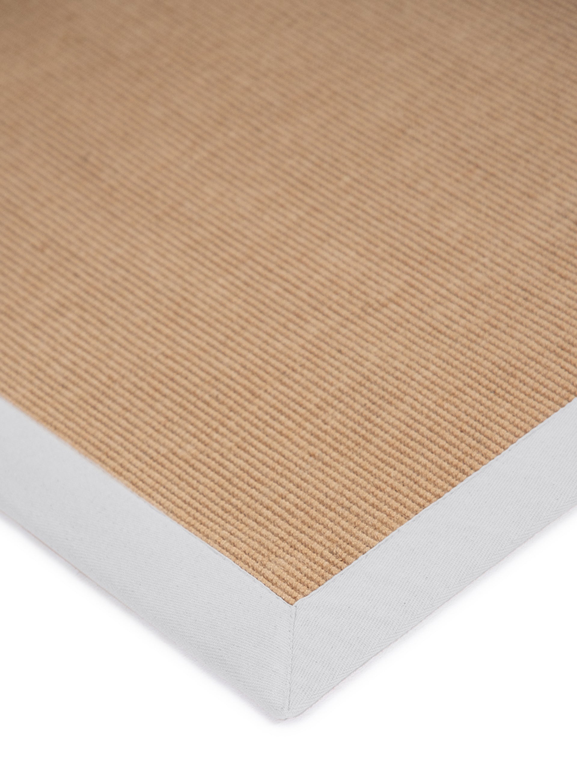 Sisalteppich Weiß in weiß aus sisal/jute