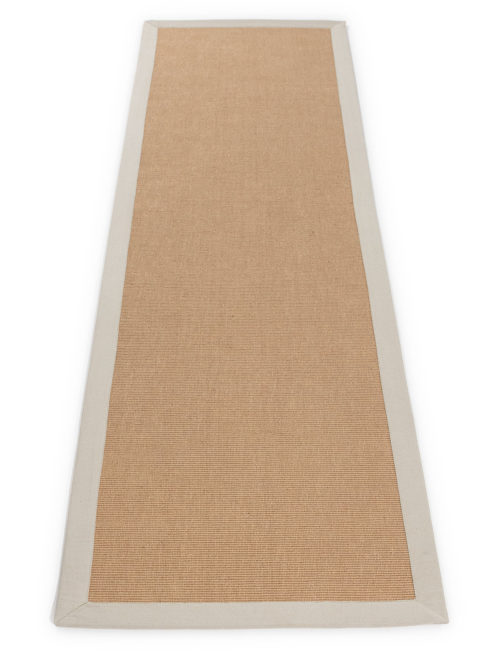 Sisalteppich Läufer Creme in creme aus sisal/jute