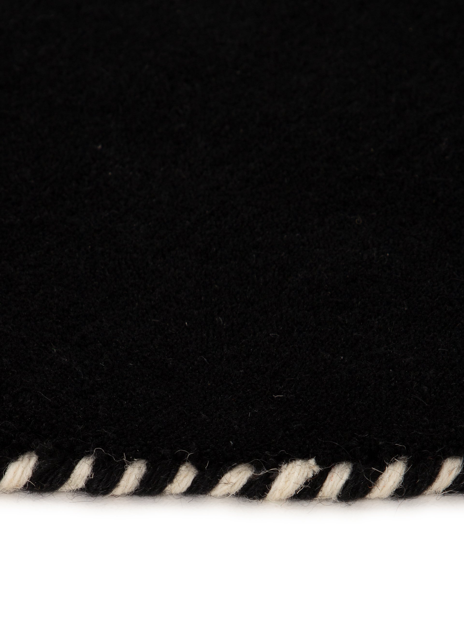 Wollteppich Gabbeh Lola Rund Schwarz aus Wolle