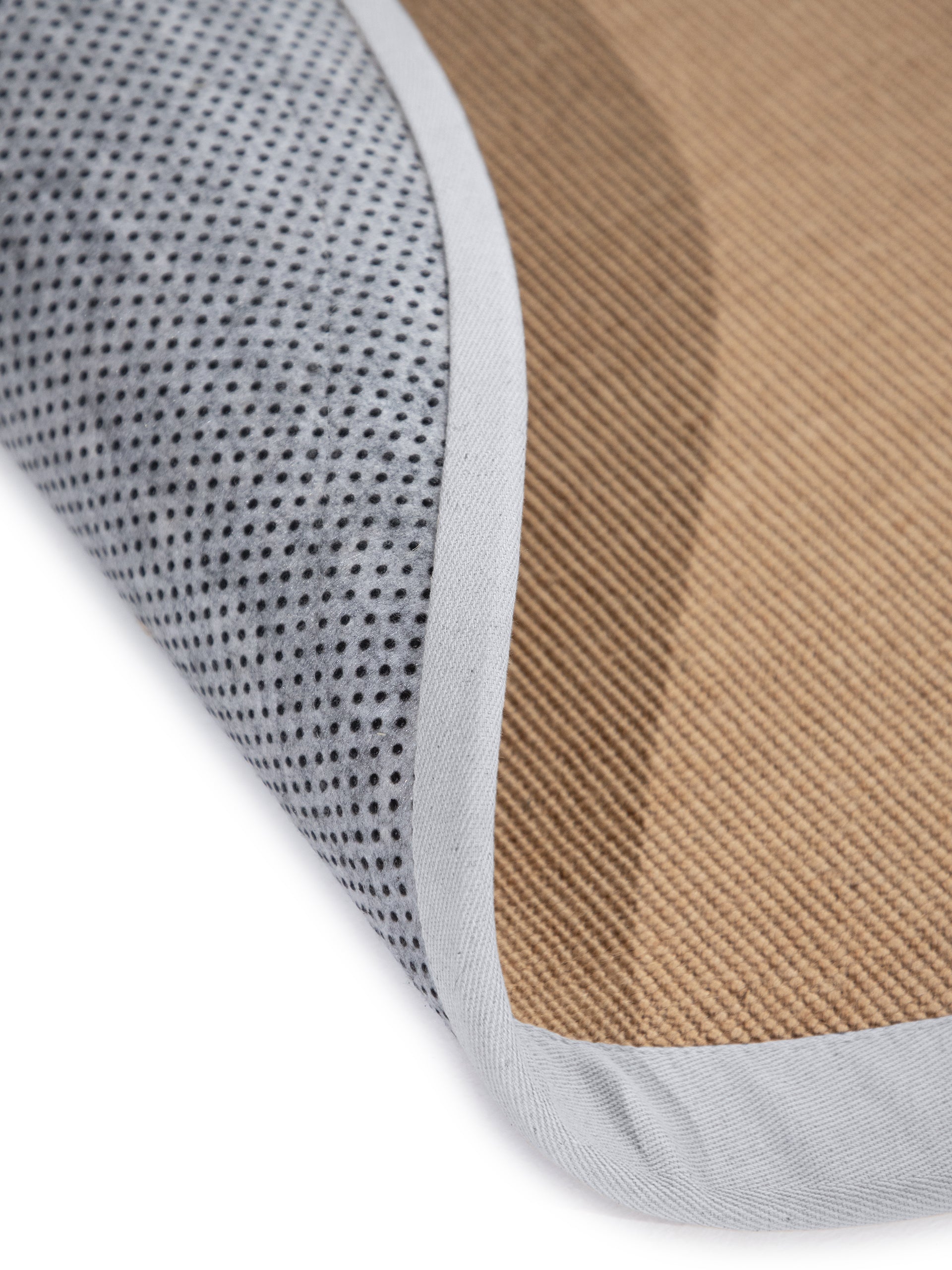 Sisalteppich Rund Weiß in weiß aus sisal/jute