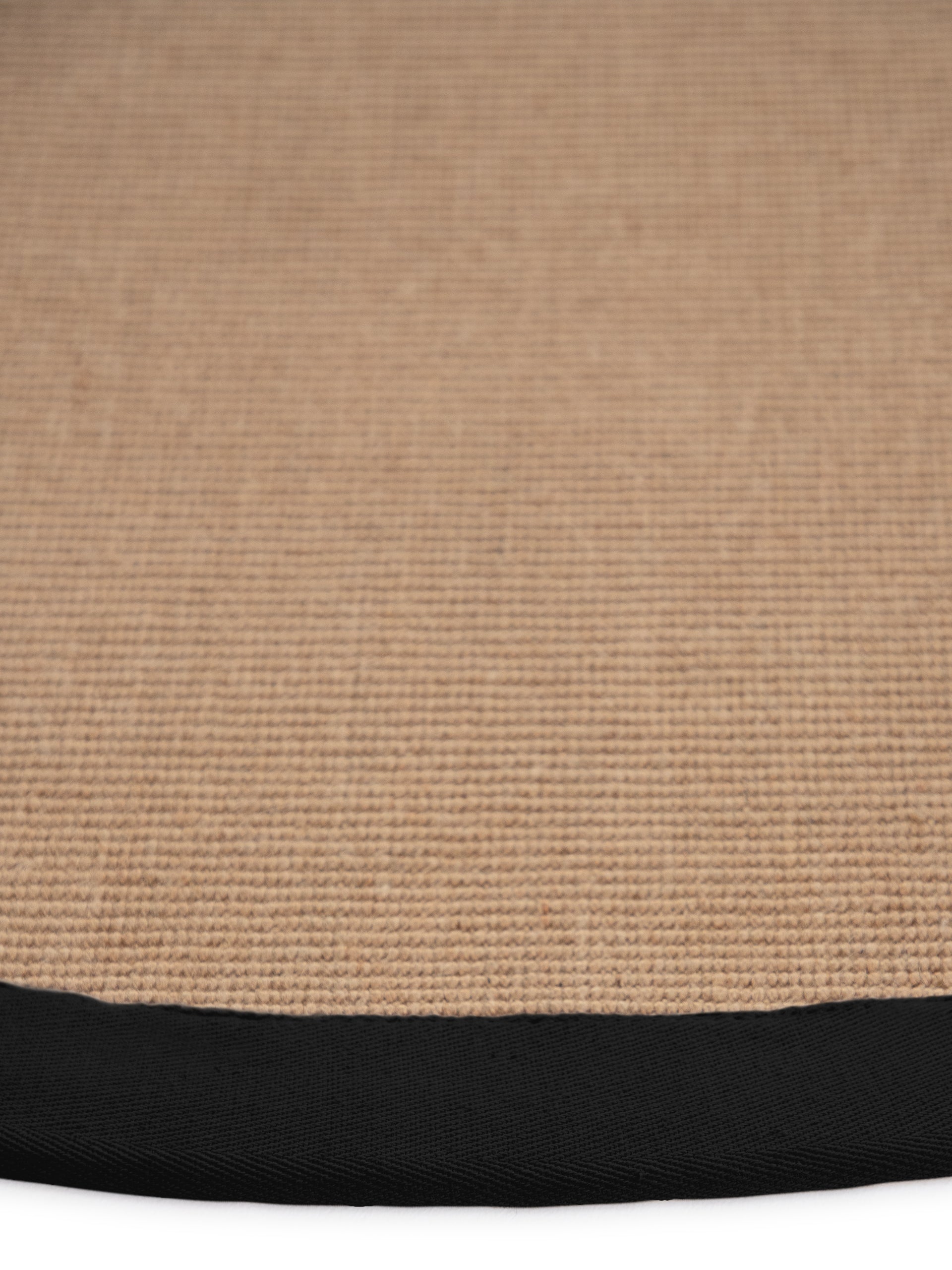Sisalteppich Rund Schwarz aus Sisal/Jute