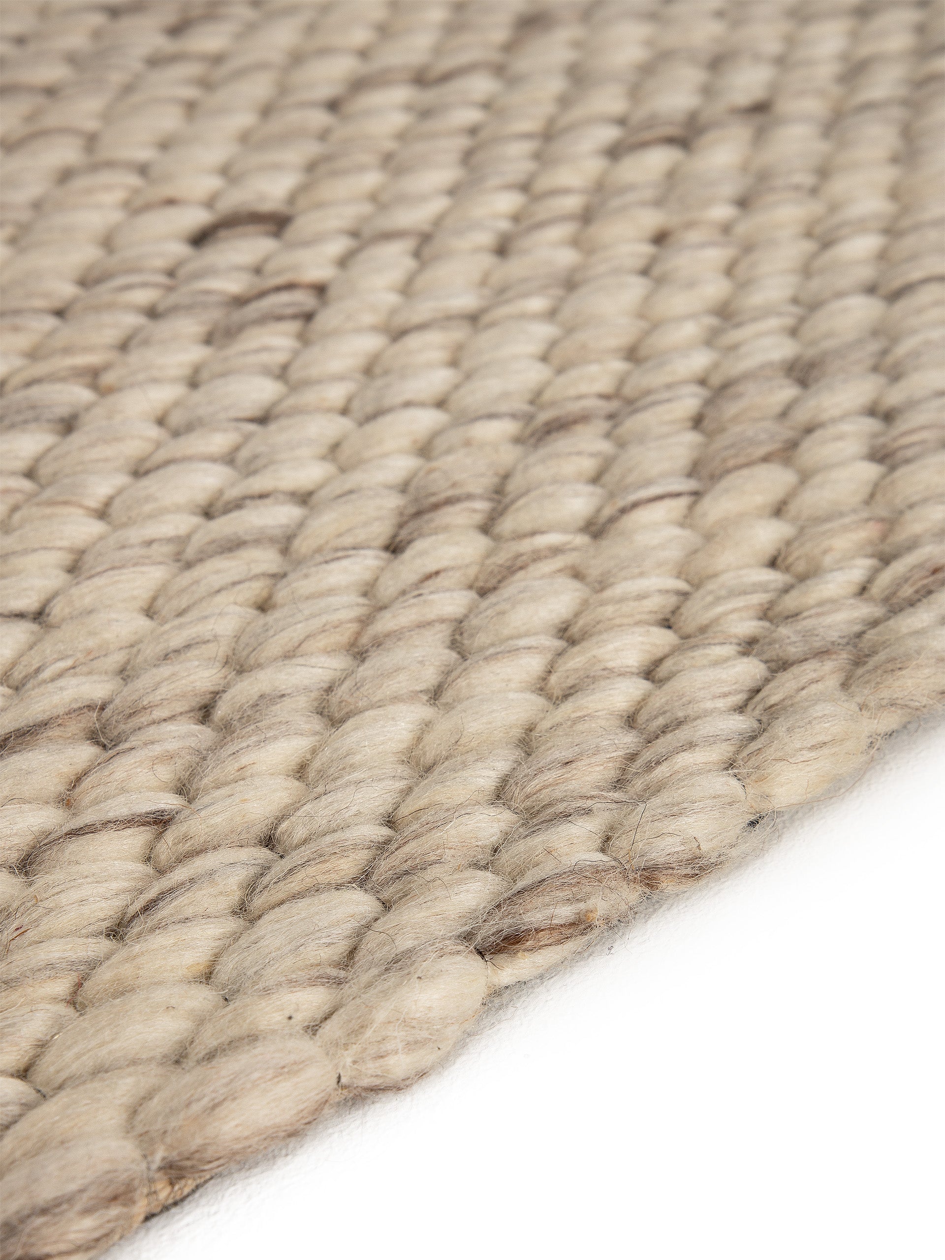 Wollteppich Sina Hellgrau meliert in hellgrau-meliert aus wolle