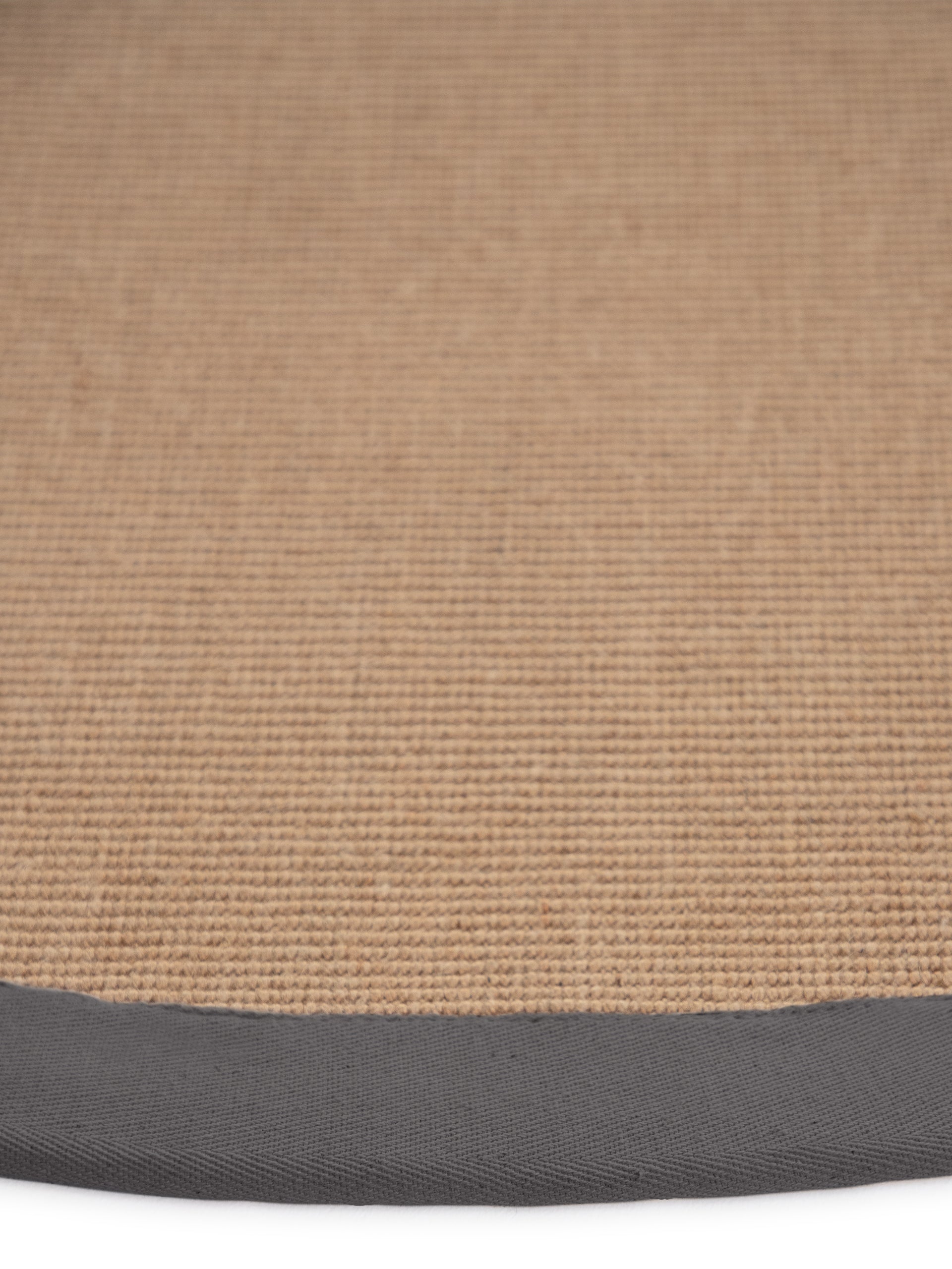 Sisalteppich Rund Grau aus Sisal/Jute