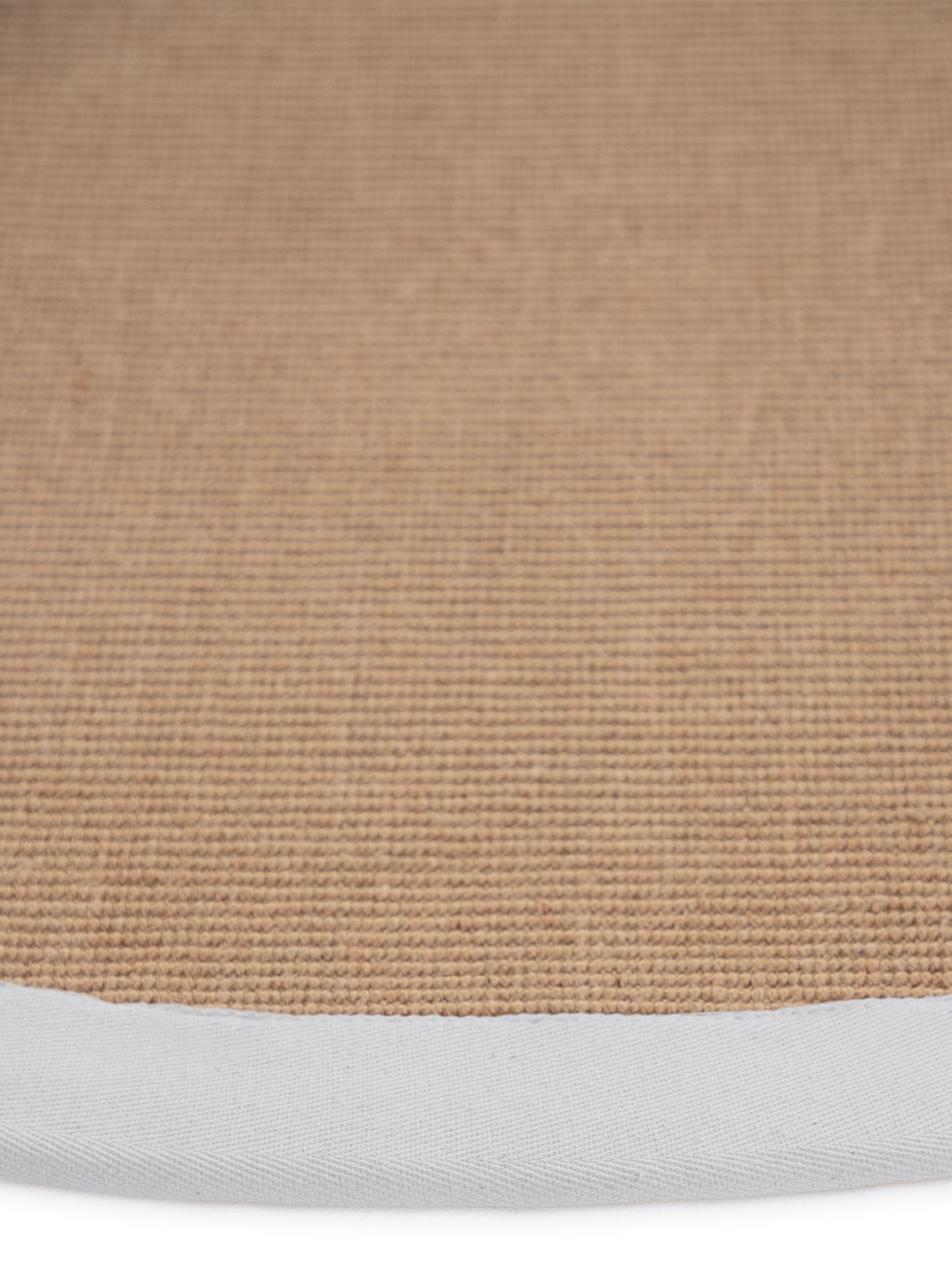 Sisalteppich Rund Weiß in weiß aus sisal/jute