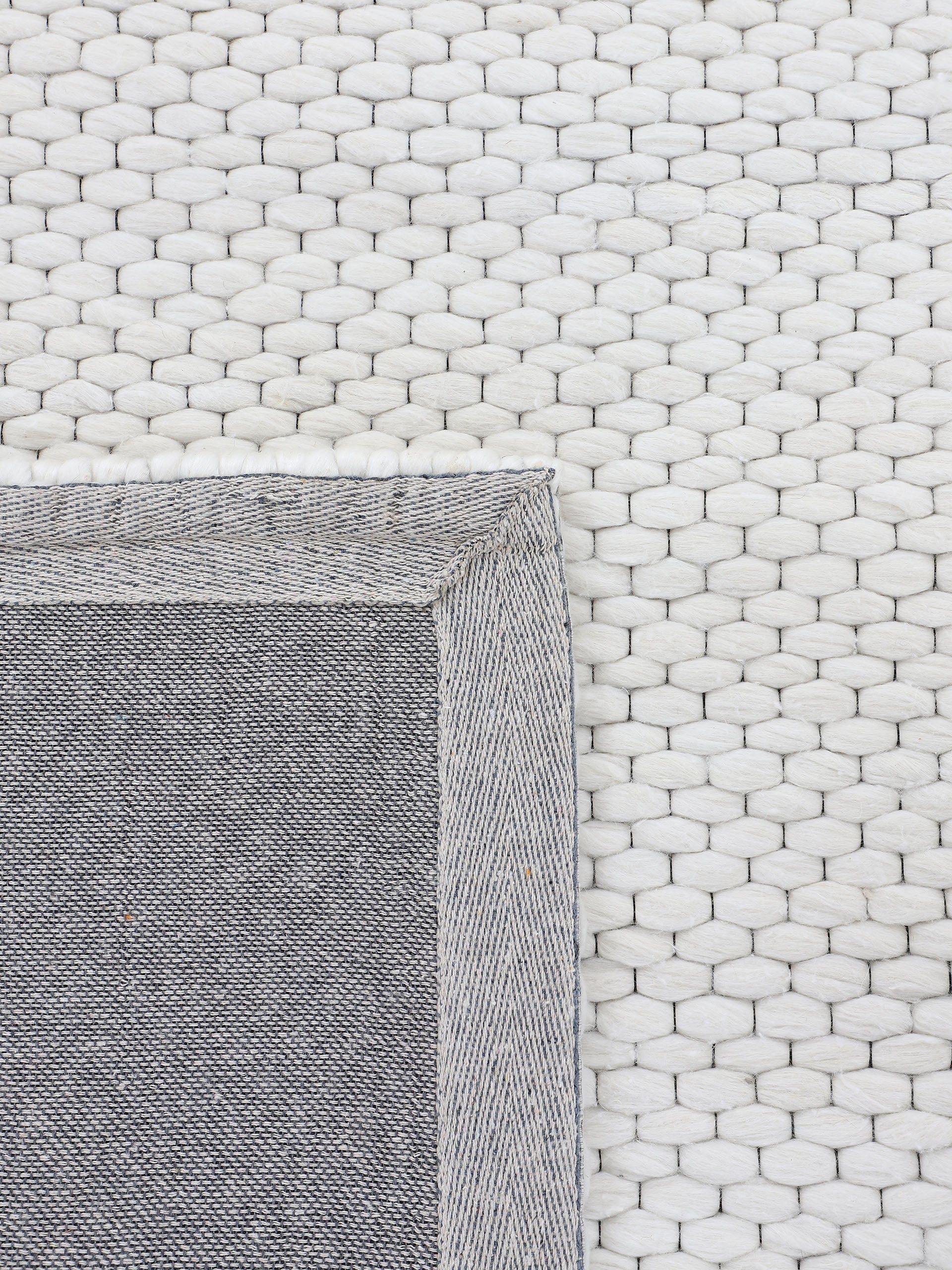 Wollteppich Sina Creme in creme aus wolle