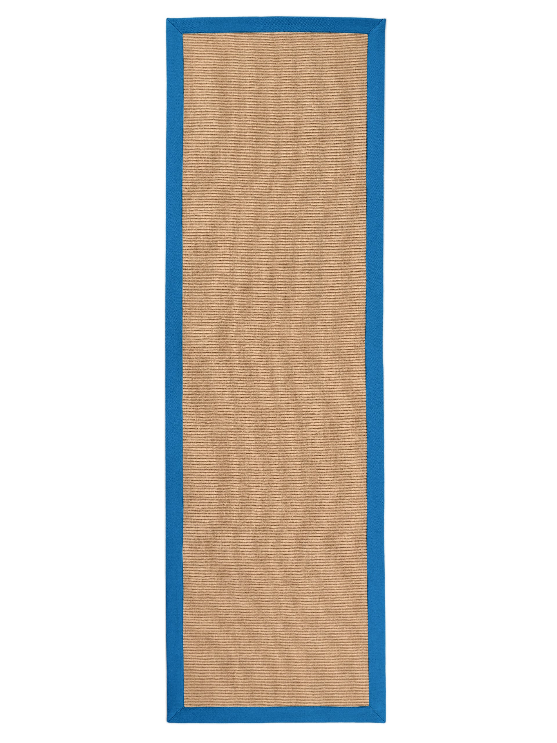 Sisalteppich Läufer Blau in blau aus sisal/jute