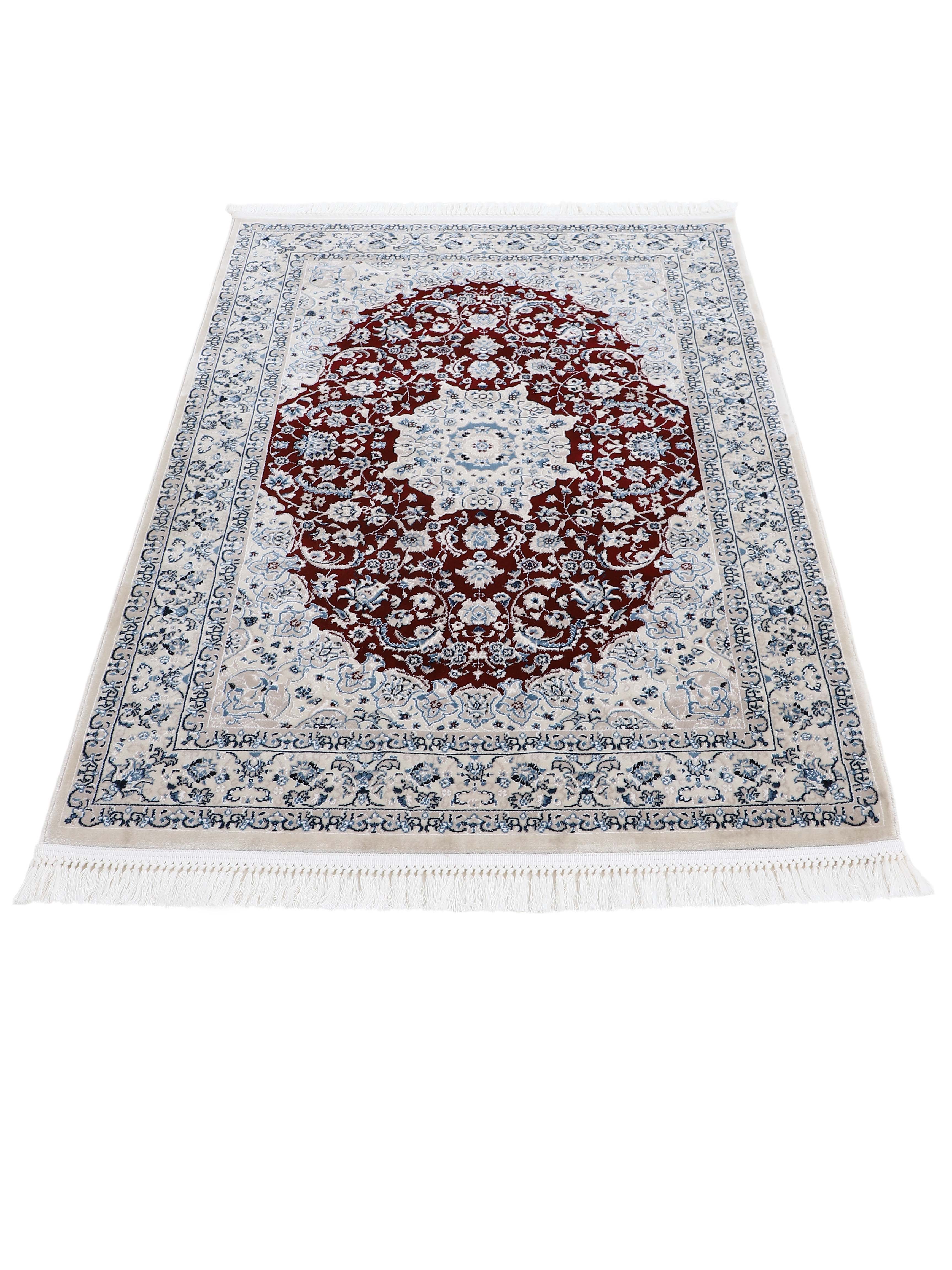 Teppich Nain Diane Rot in rot aus kunstfaser