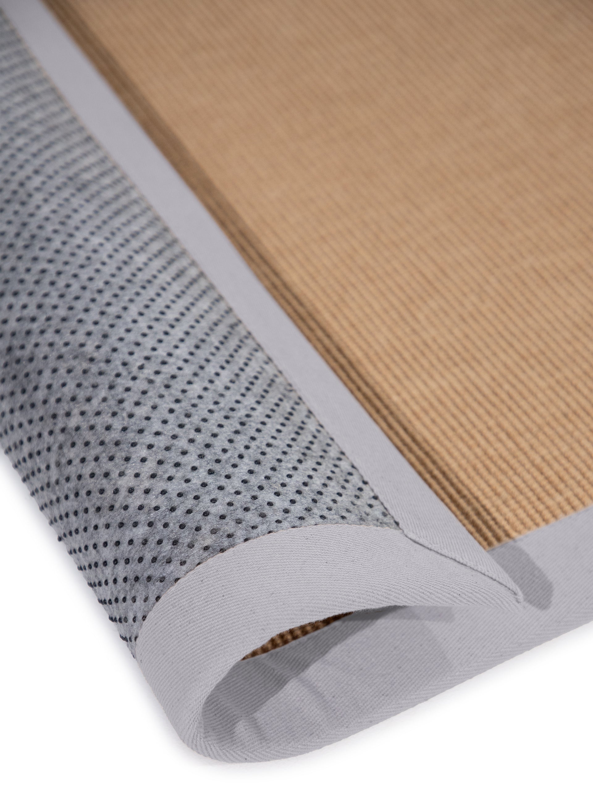 Sisalteppich Läufer Hellgrau aus Sisal/Jute