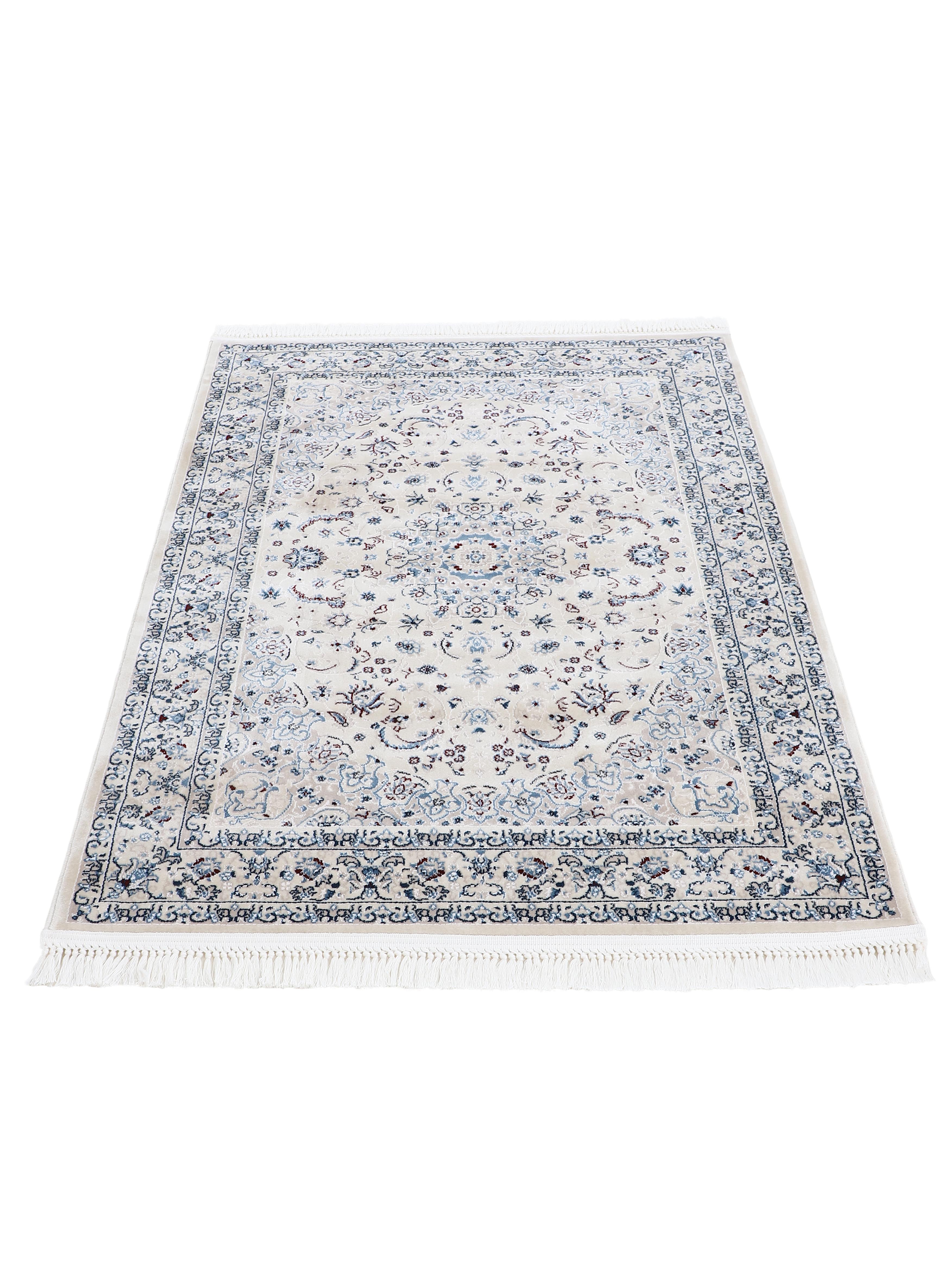 Teppich Nain Diane Creme in creme aus kunstfaser