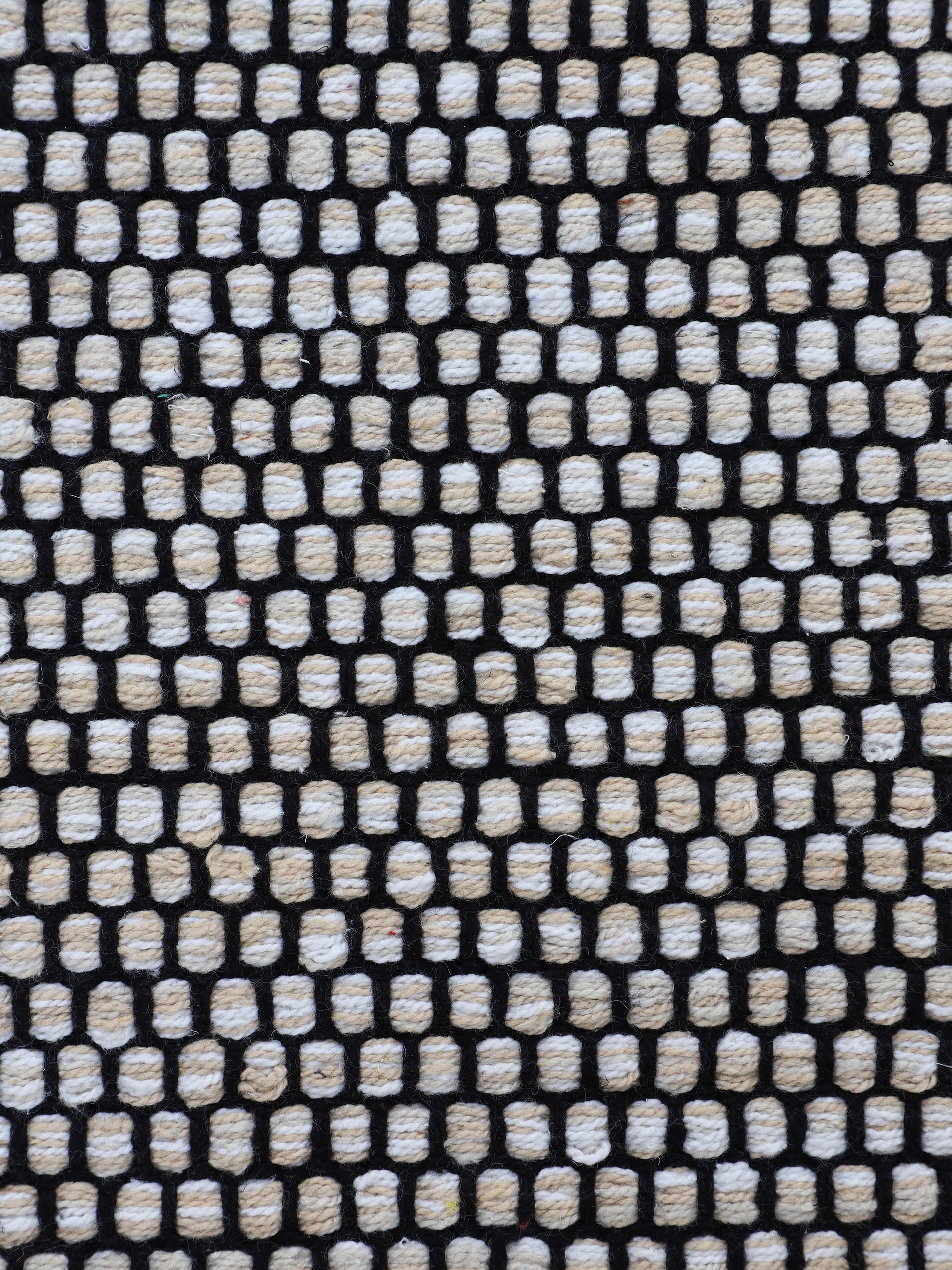 Flachgewebeteppich Kelim Mia Beige in beige aus baumwolle