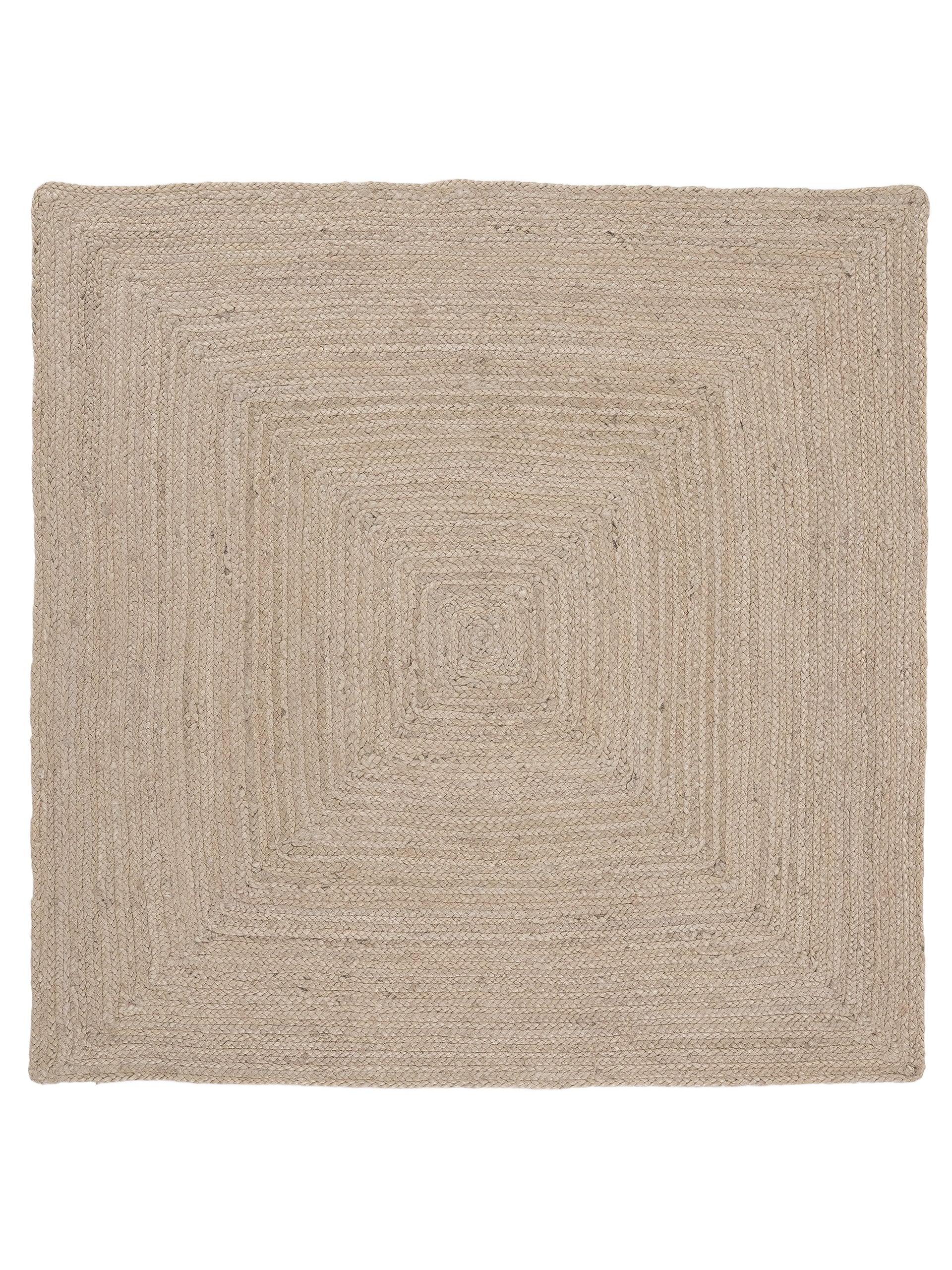 Juteteppich Nele Quadratisch Taupe in taupe aus sisal/jute