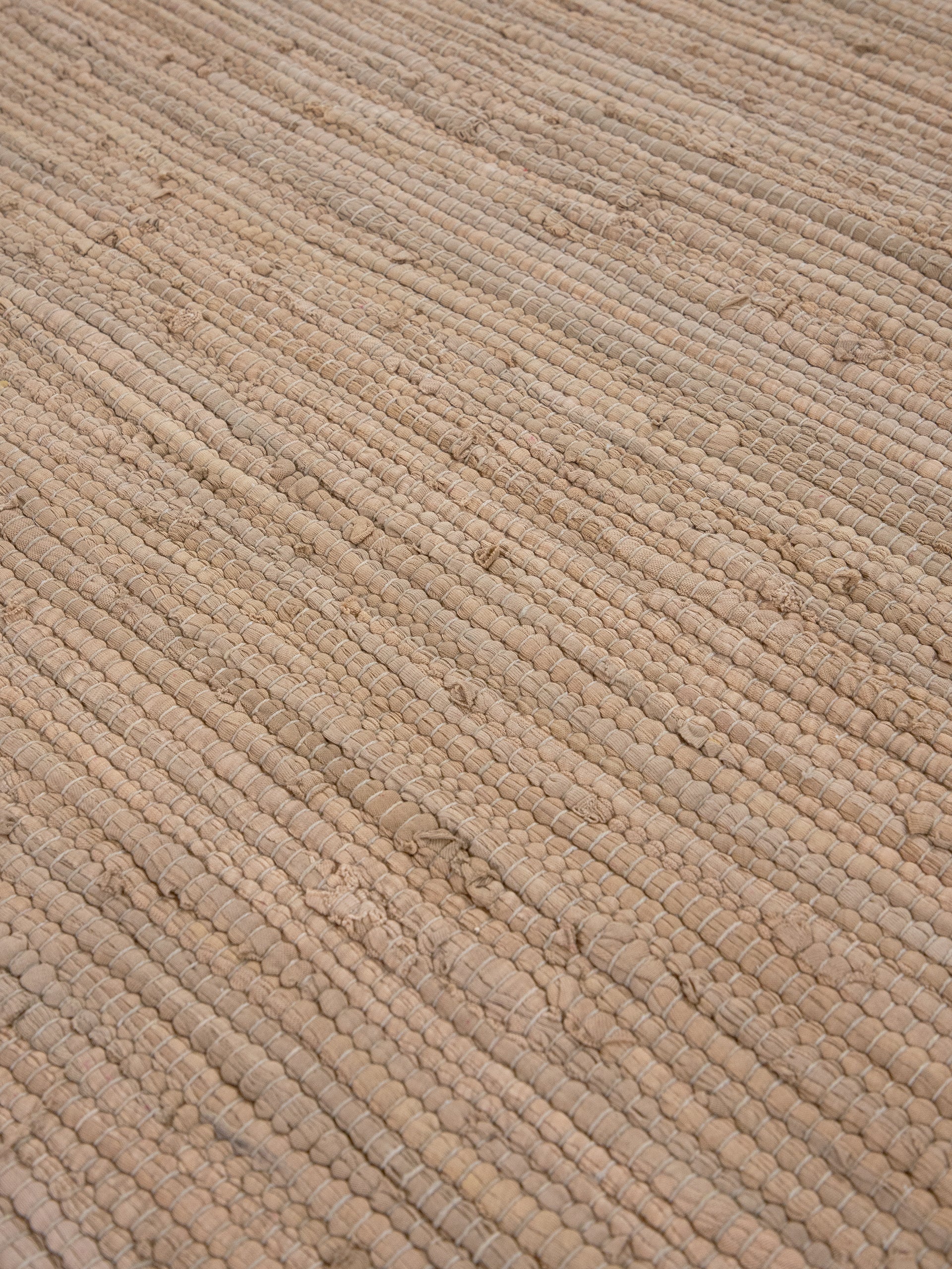 Kelim Chindi Uni Rund in taupe