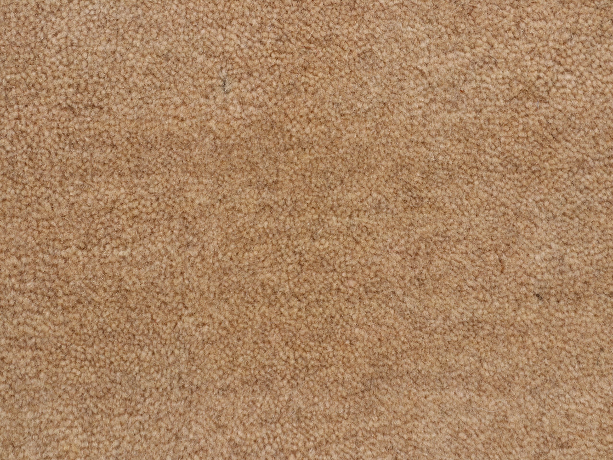 Wollteppich Gabbeh Uni Läufer Beige in beige aus wolle