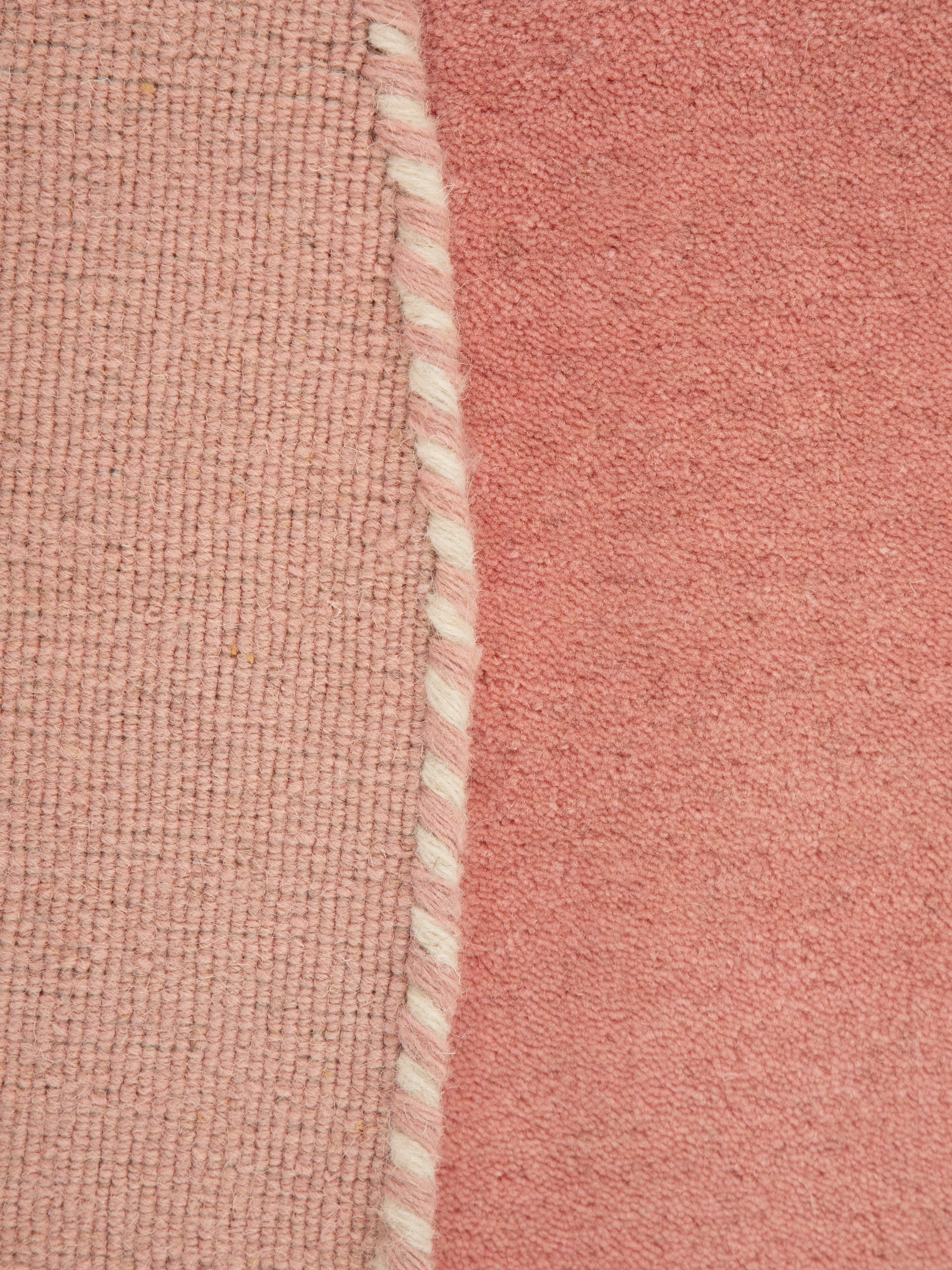 Wollteppich Gabbeh Lola Rund Rosa aus Wolle