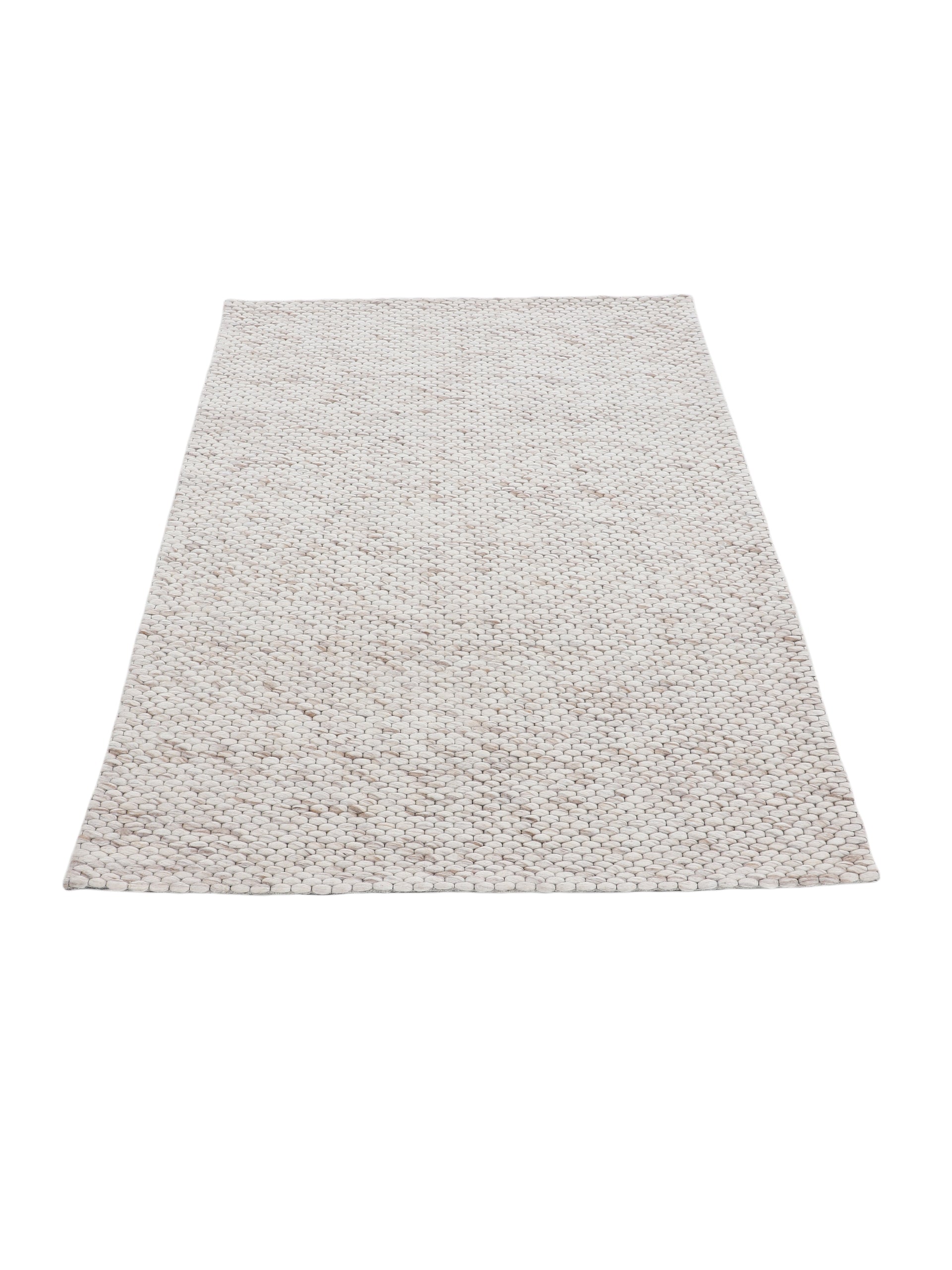 Wollteppich Sina Beige meliert in beige-meliert aus wolle