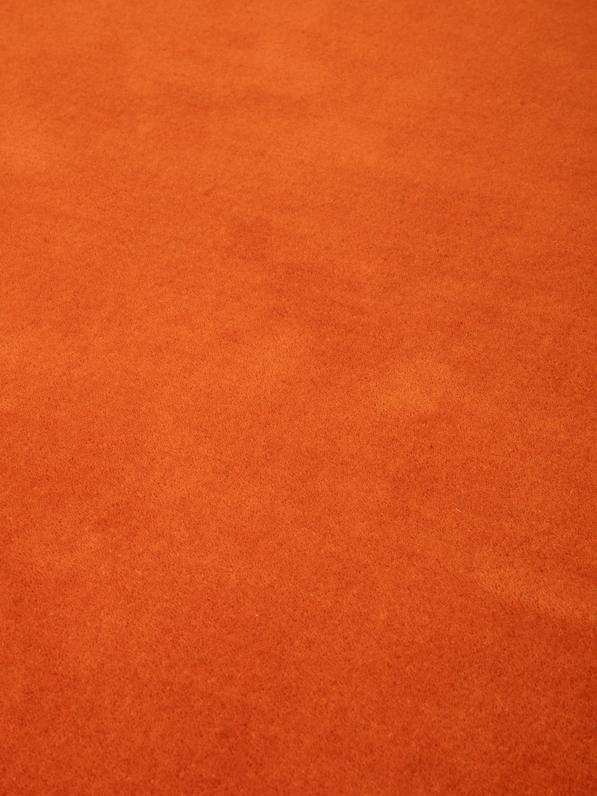 Wollteppich Gabbeh Lola Rund Orange aus Wolle