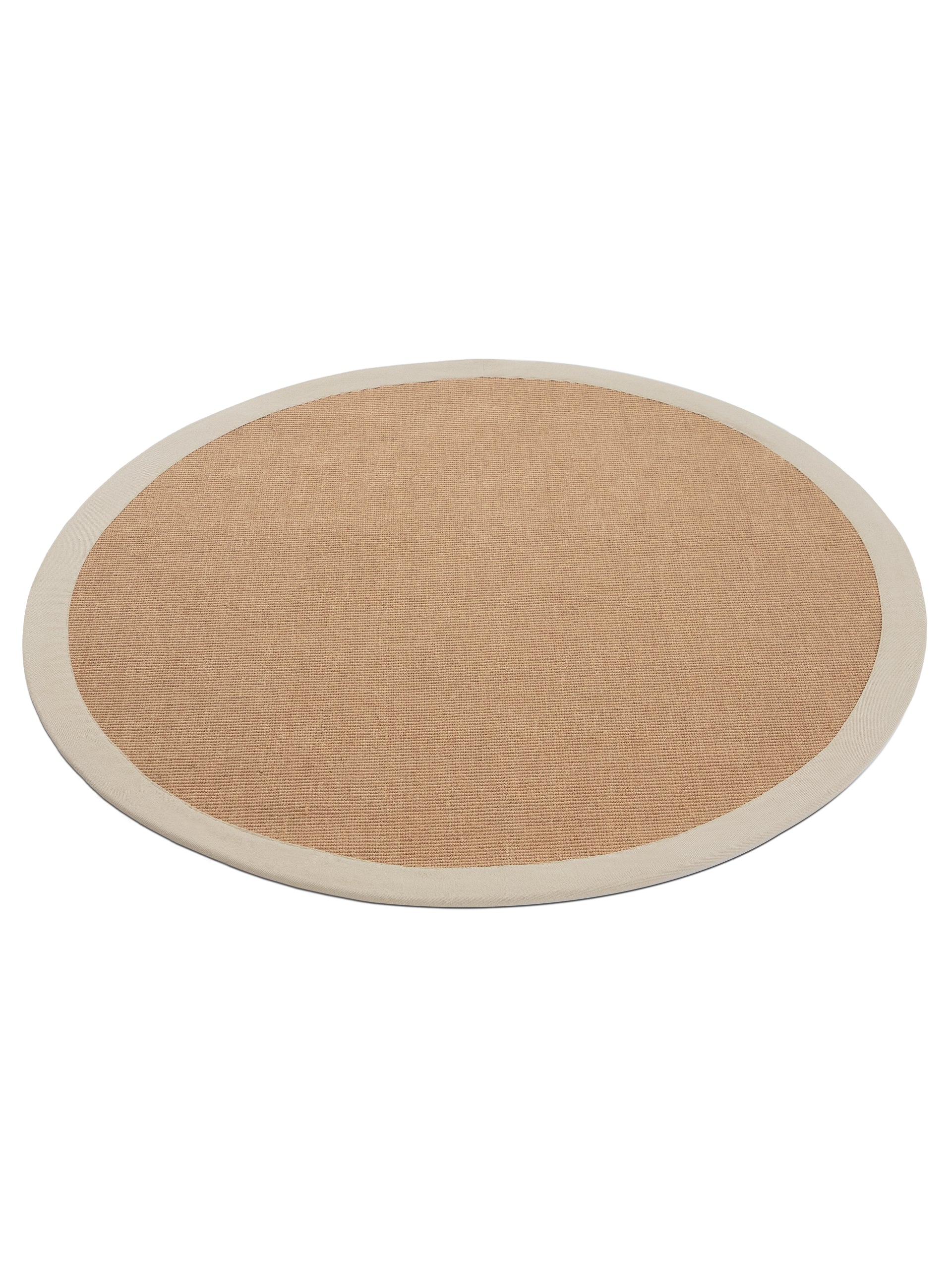 Sisalteppich Rund Taupe aus Sisal/Jute