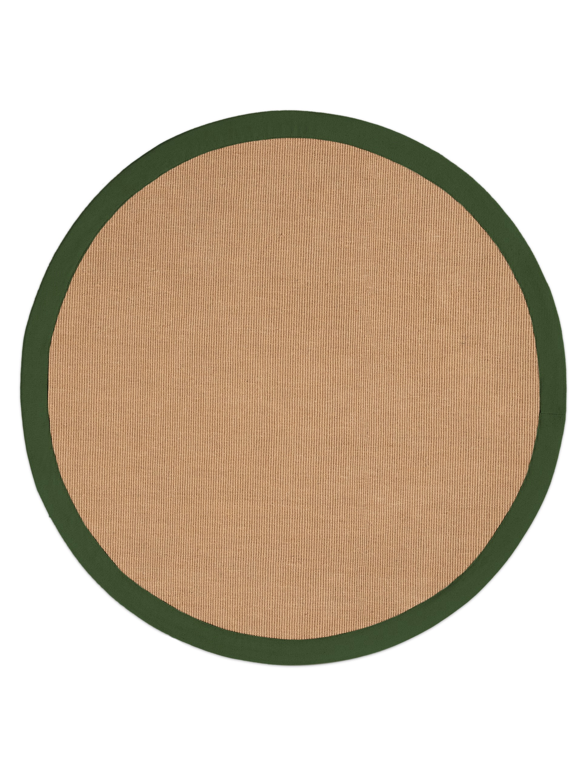 Sisalteppich Rund Grün in grün aus sisal/jute