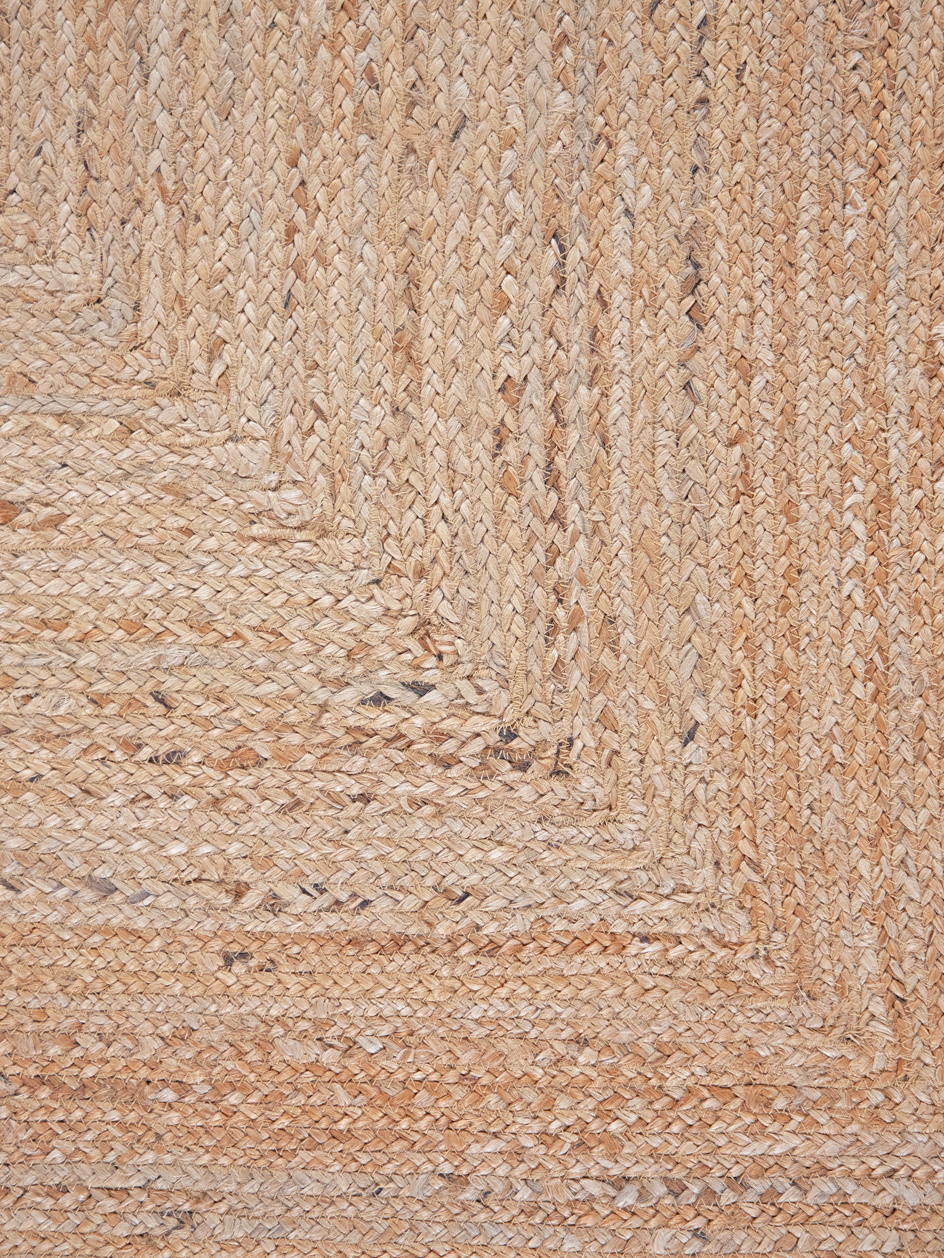 Juteteppich Nele Quadratisch Beige aus Sisal/Jute