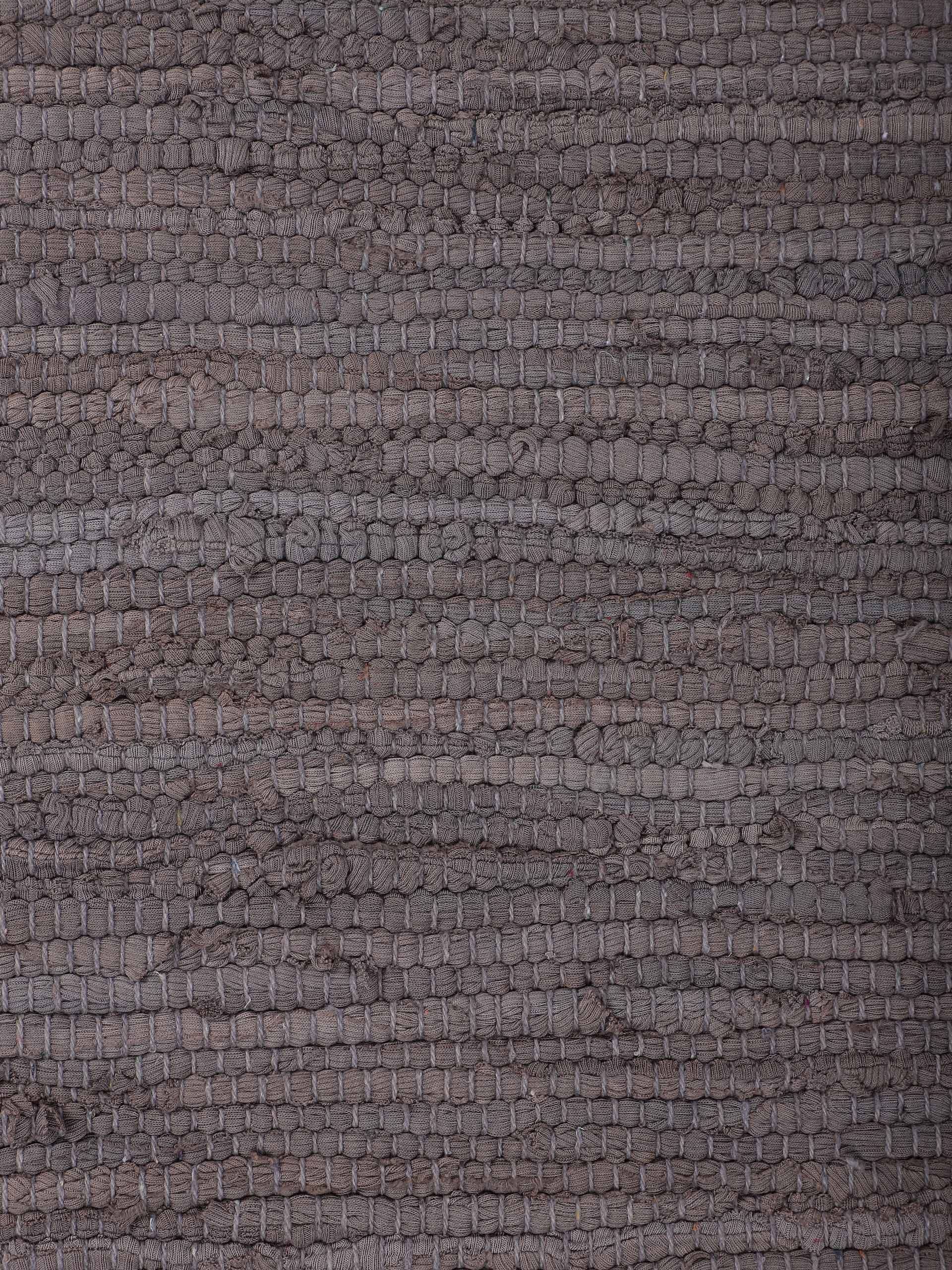 Kelim Chindi Uni Mauve in mauve aus baumwolle