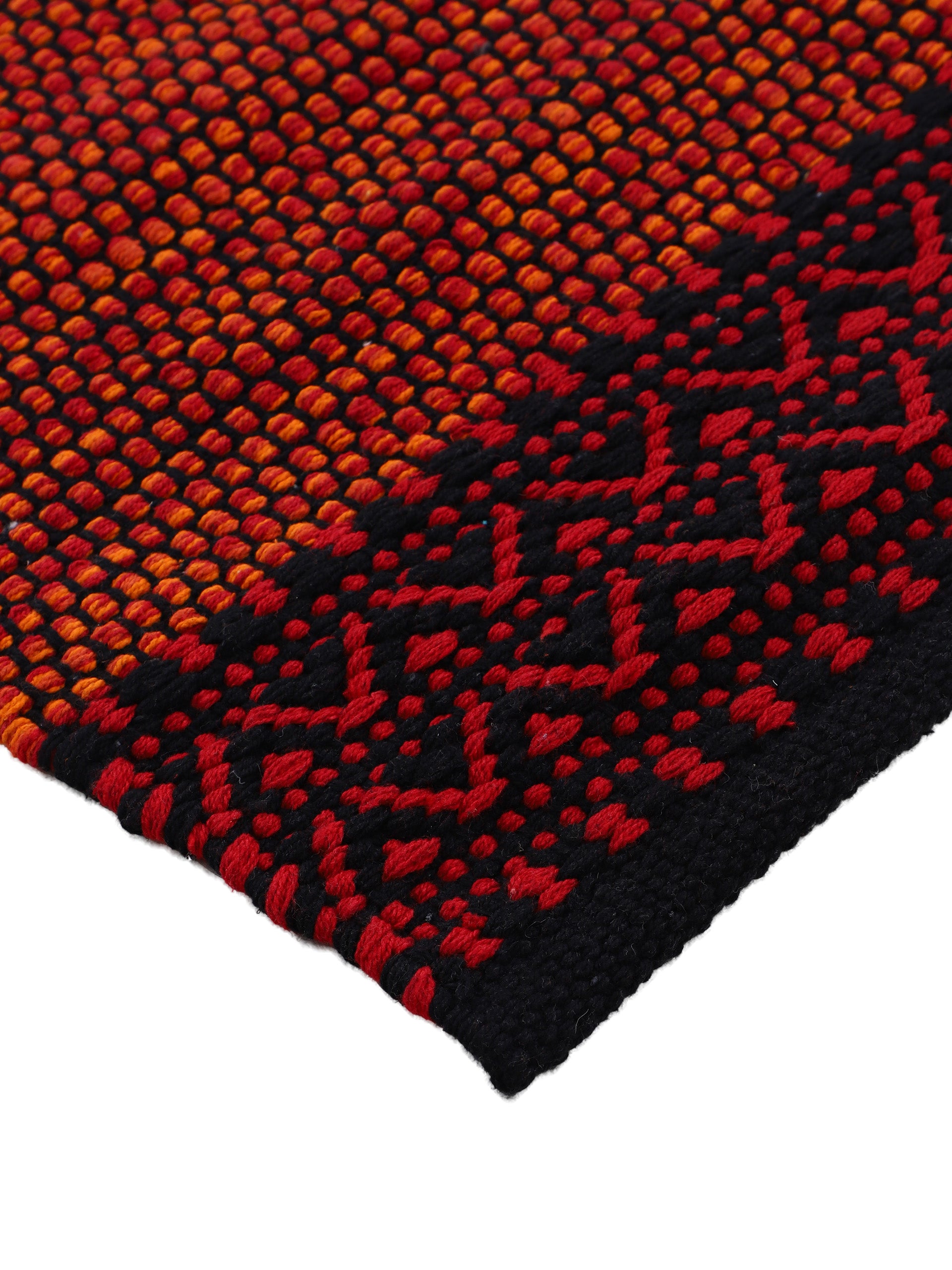 Flachgewebeteppich Kelim Mia Rot in rot aus baumwolle