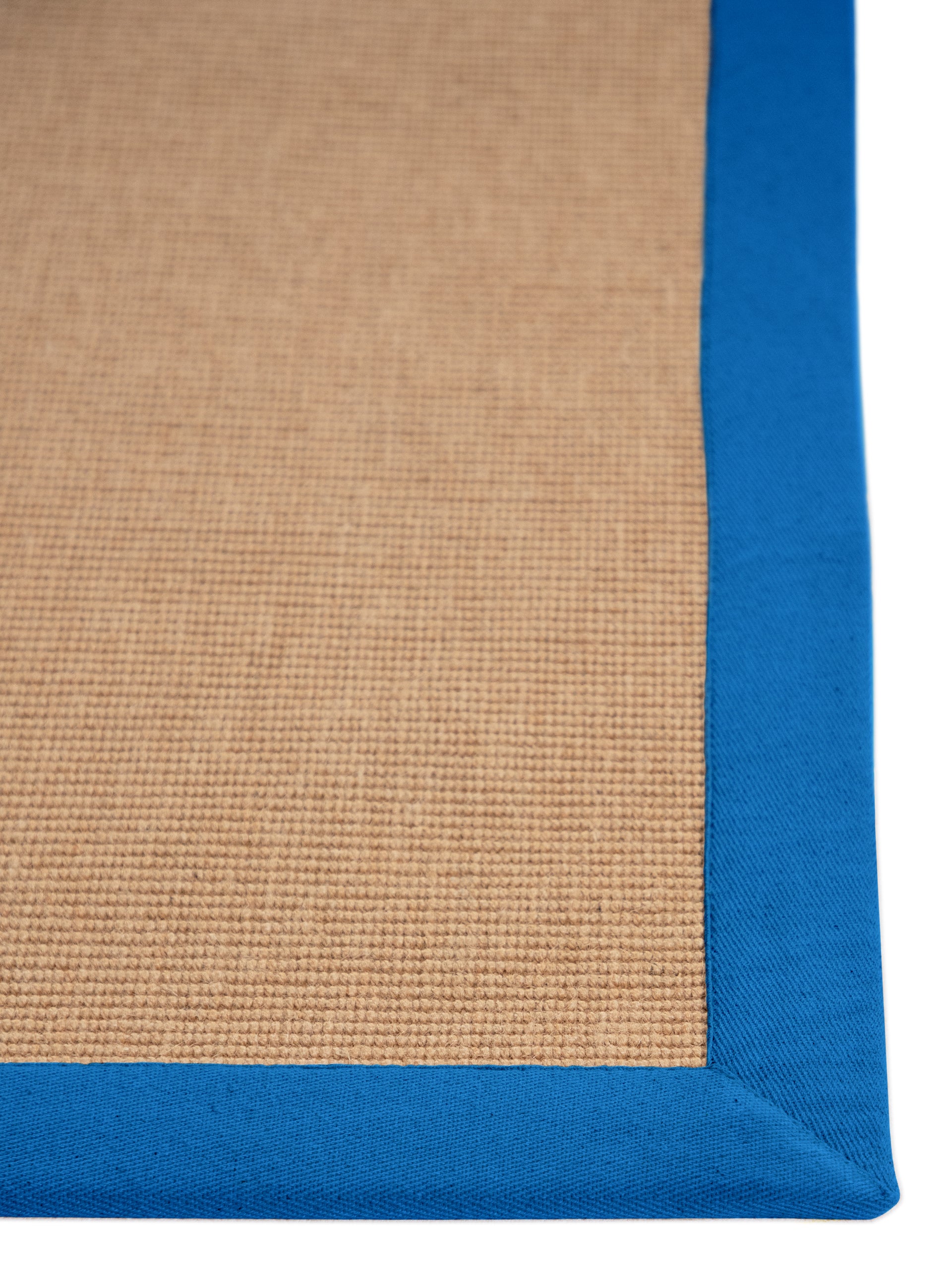 Sisalteppich Läufer Blau in blau aus sisal/jute