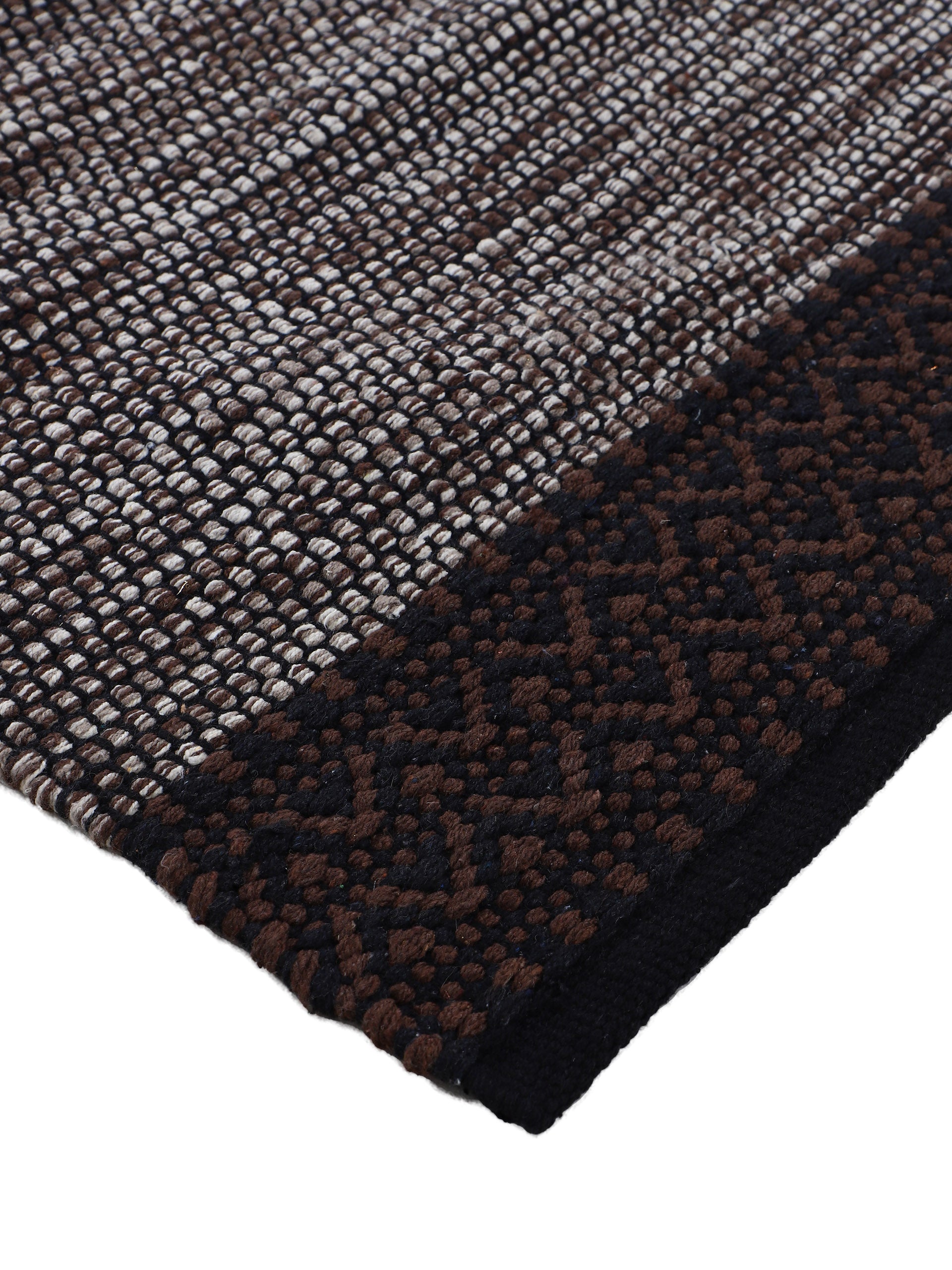 Flachgewebeteppich Kelim Mia Braun in braun aus baumwolle