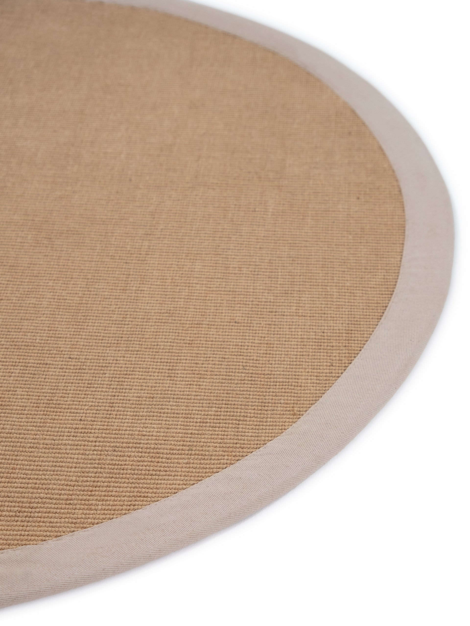 Sisalteppich Rund Beige aus Sisal/Jute