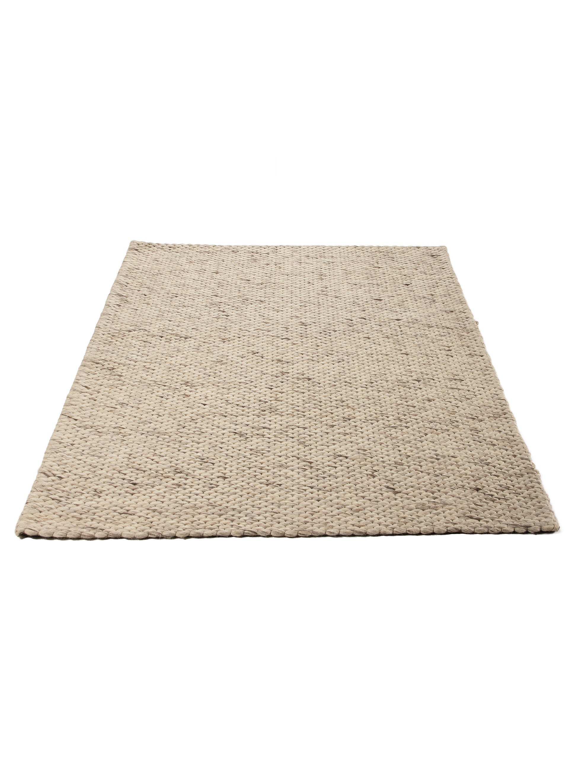 Wollteppich Sina Hellgrau meliert in hellgrau-meliert aus wolle