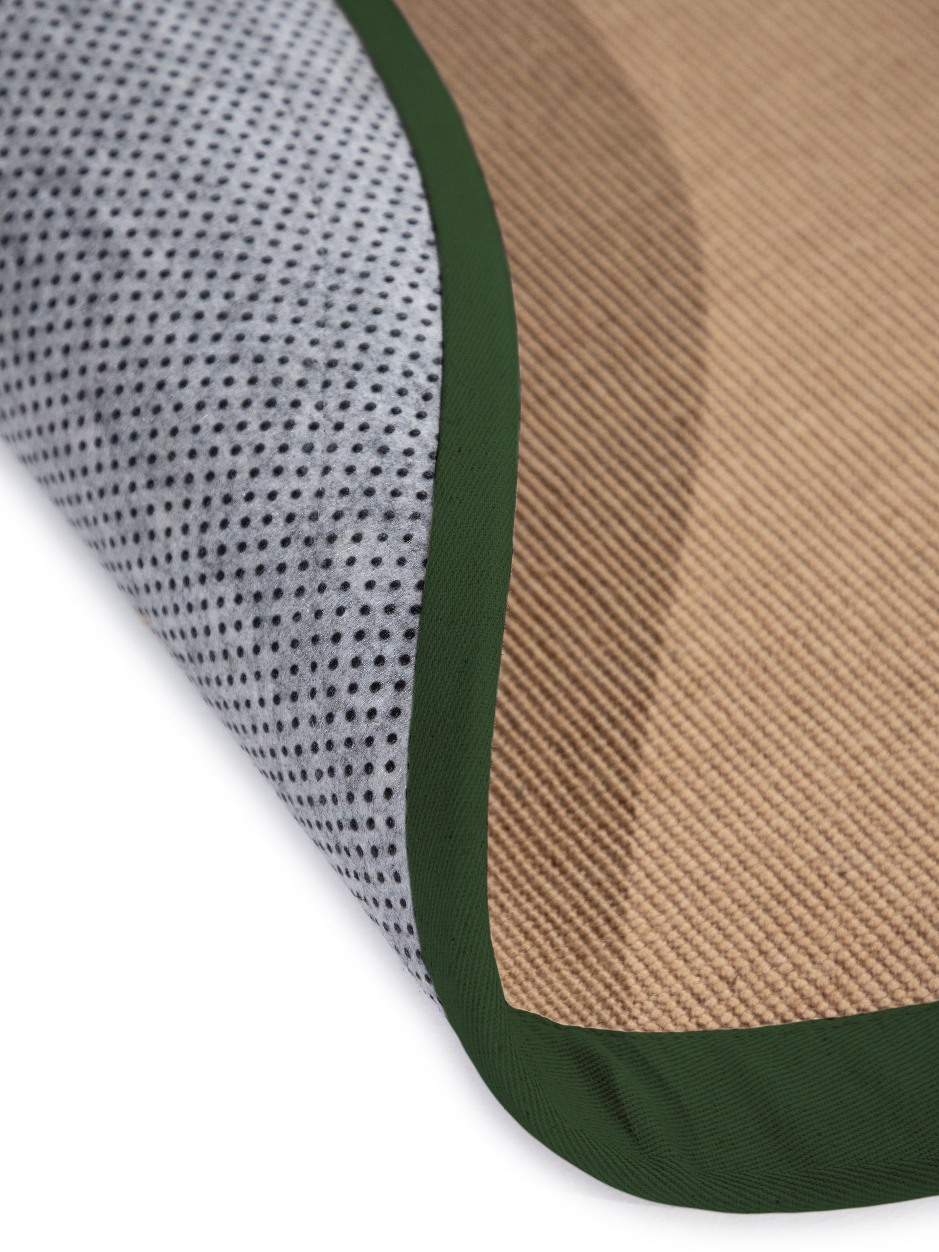 Sisalteppich Rund Grün in grün aus sisal/jute