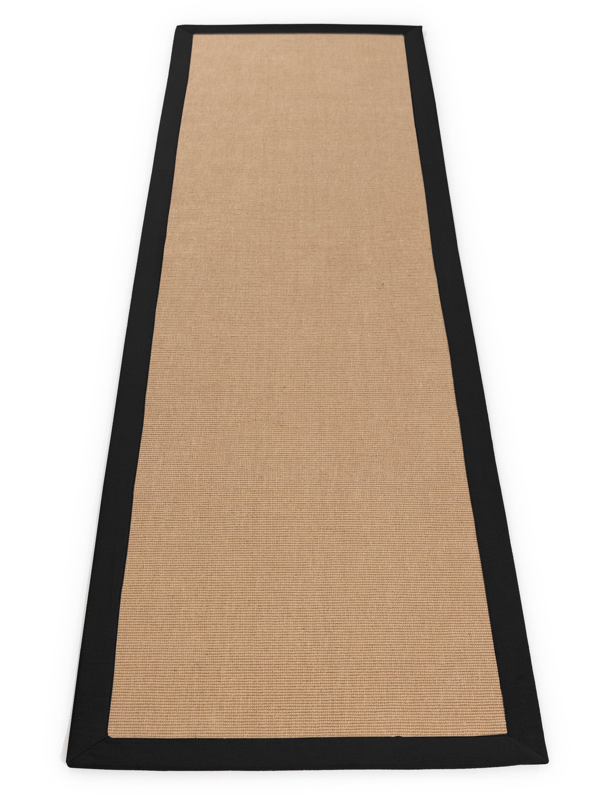 Sisalteppich Läufer Schwarz aus Sisal/Jute